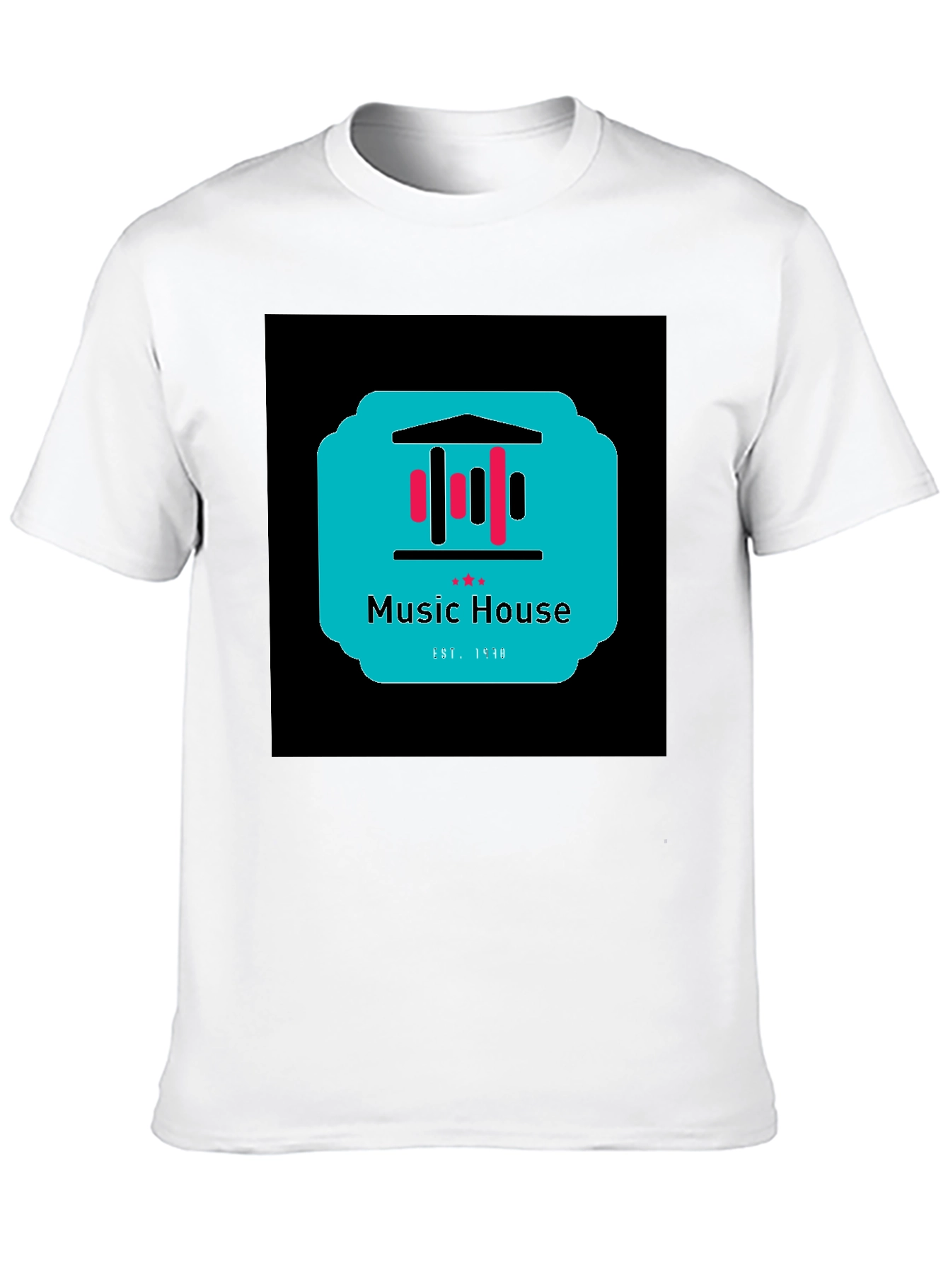 Music House Graphic Tee - Black Unisex T-Shirt