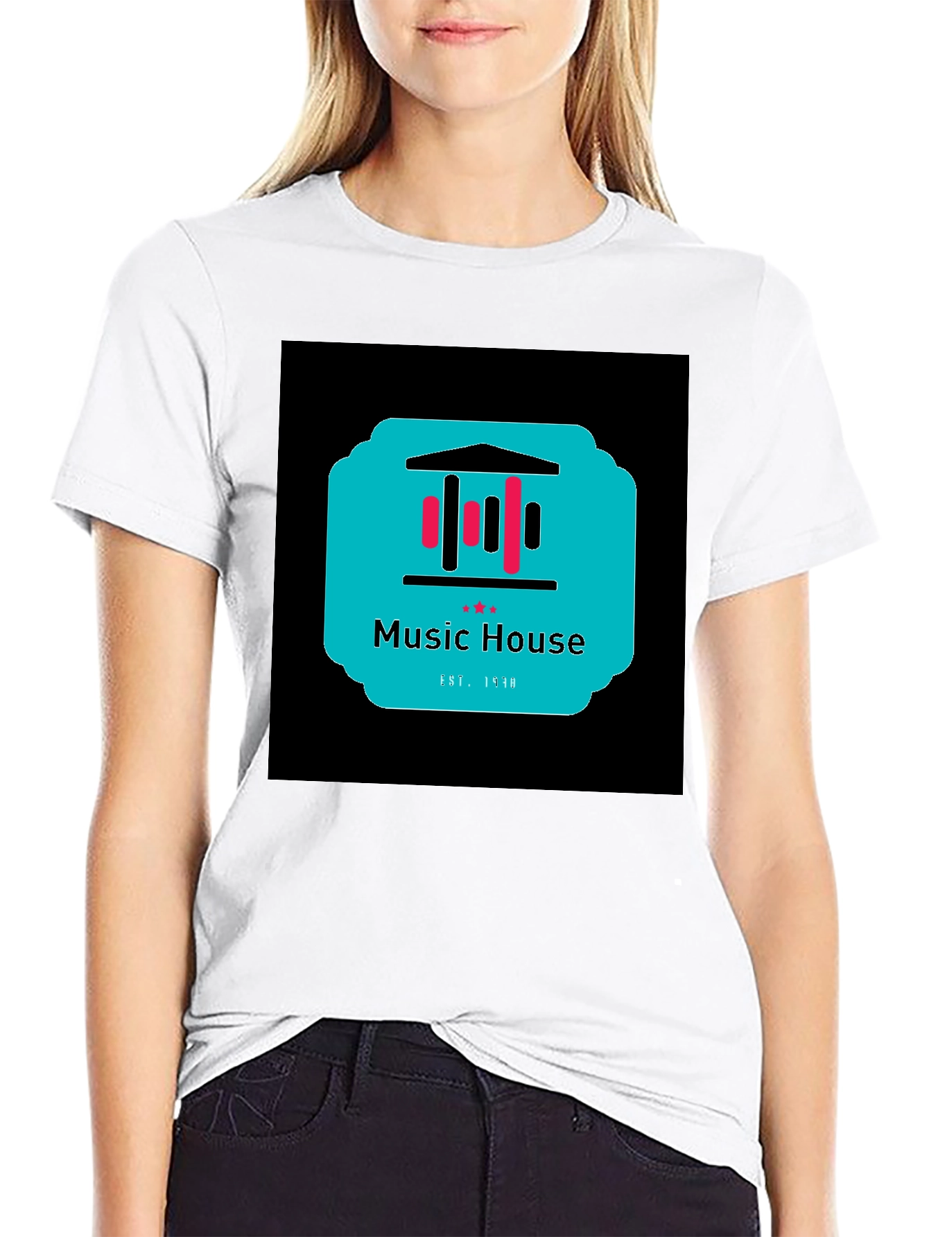Music House Graphic Tee - Black Unisex T-Shirt