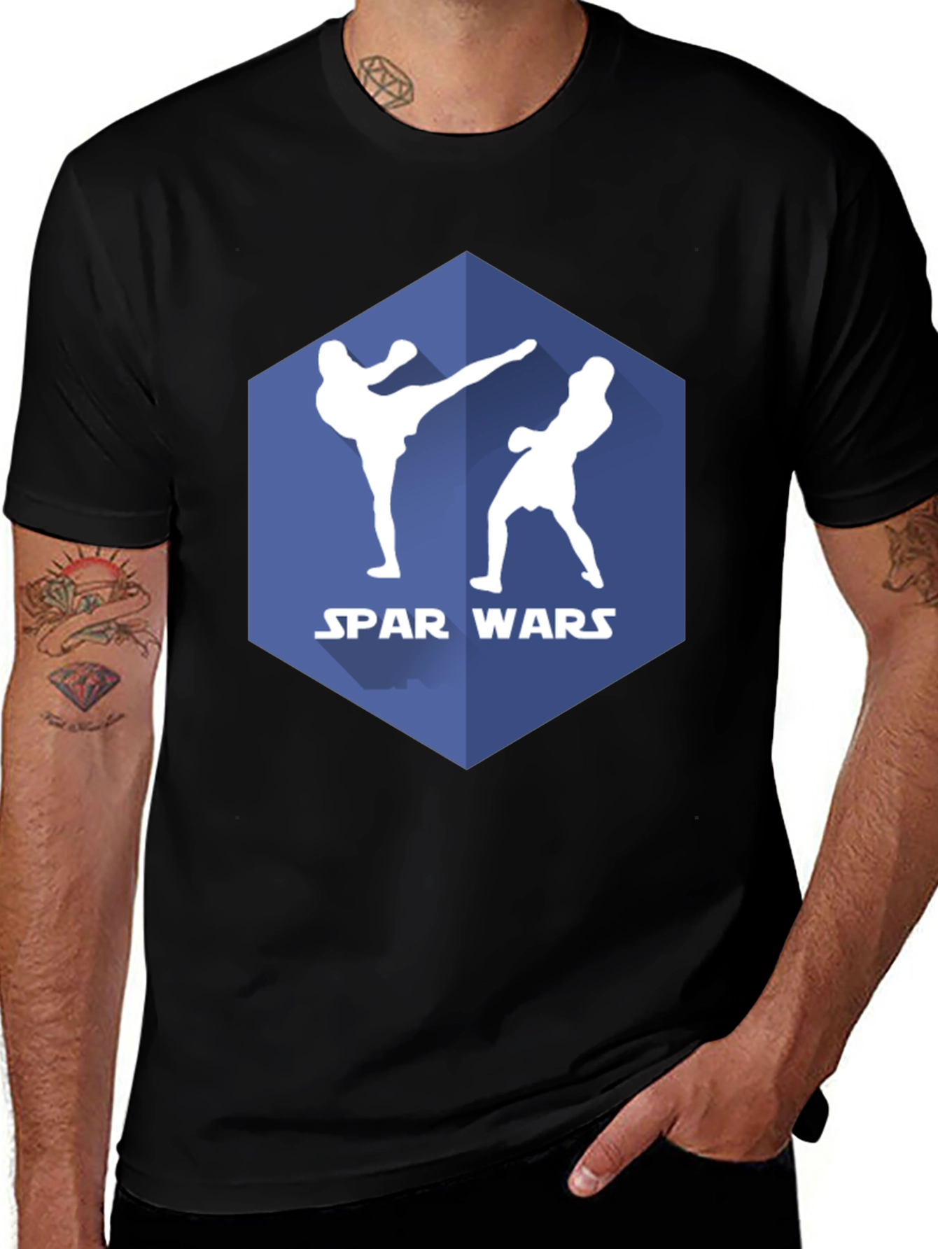 Spar Wars Graphic T-Shirt - Black