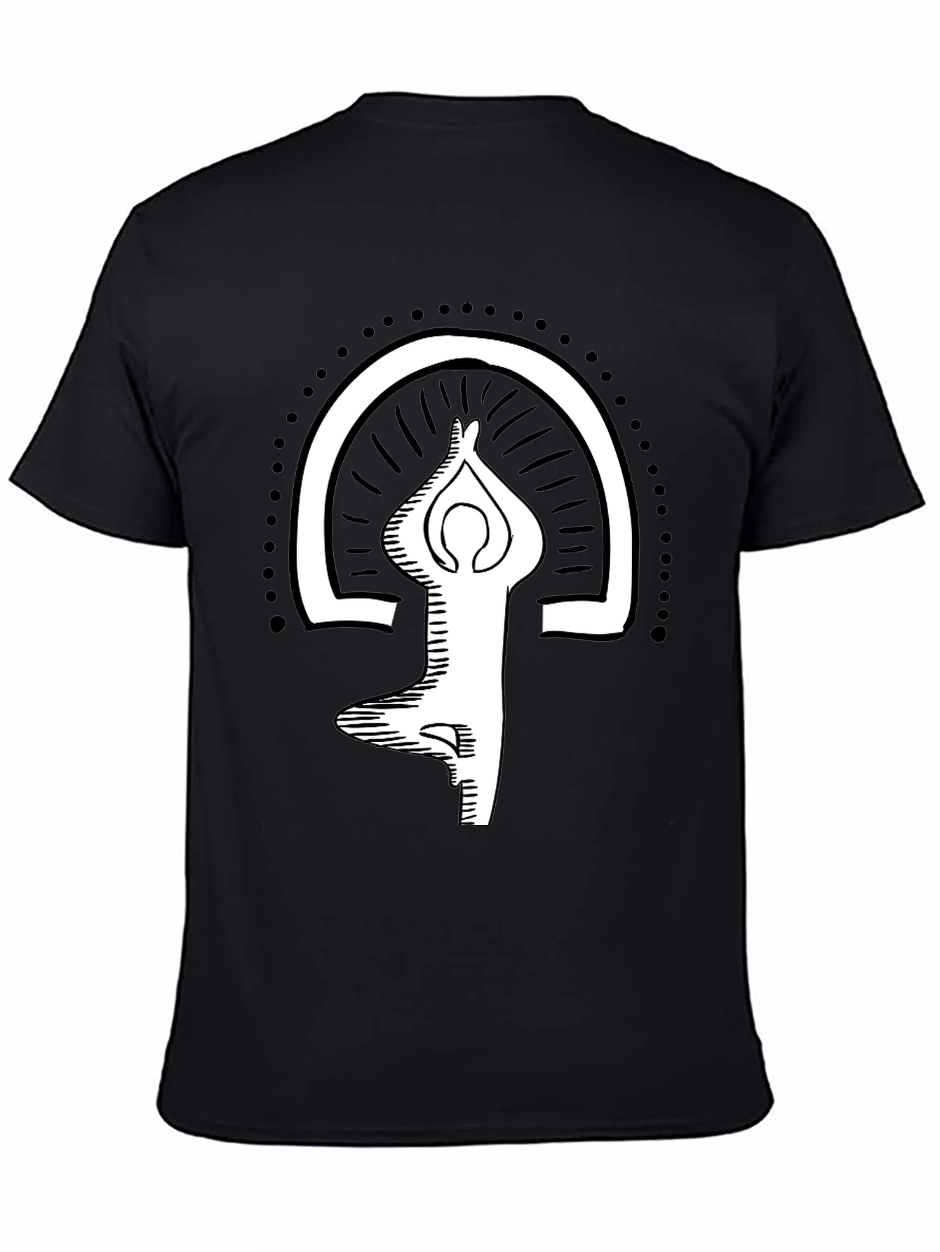 Yoga Pose Graphic Tee - Balance and Style