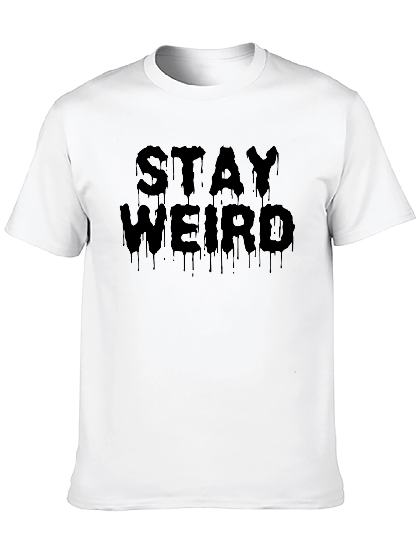 Stay Weird Black Graphic Tee