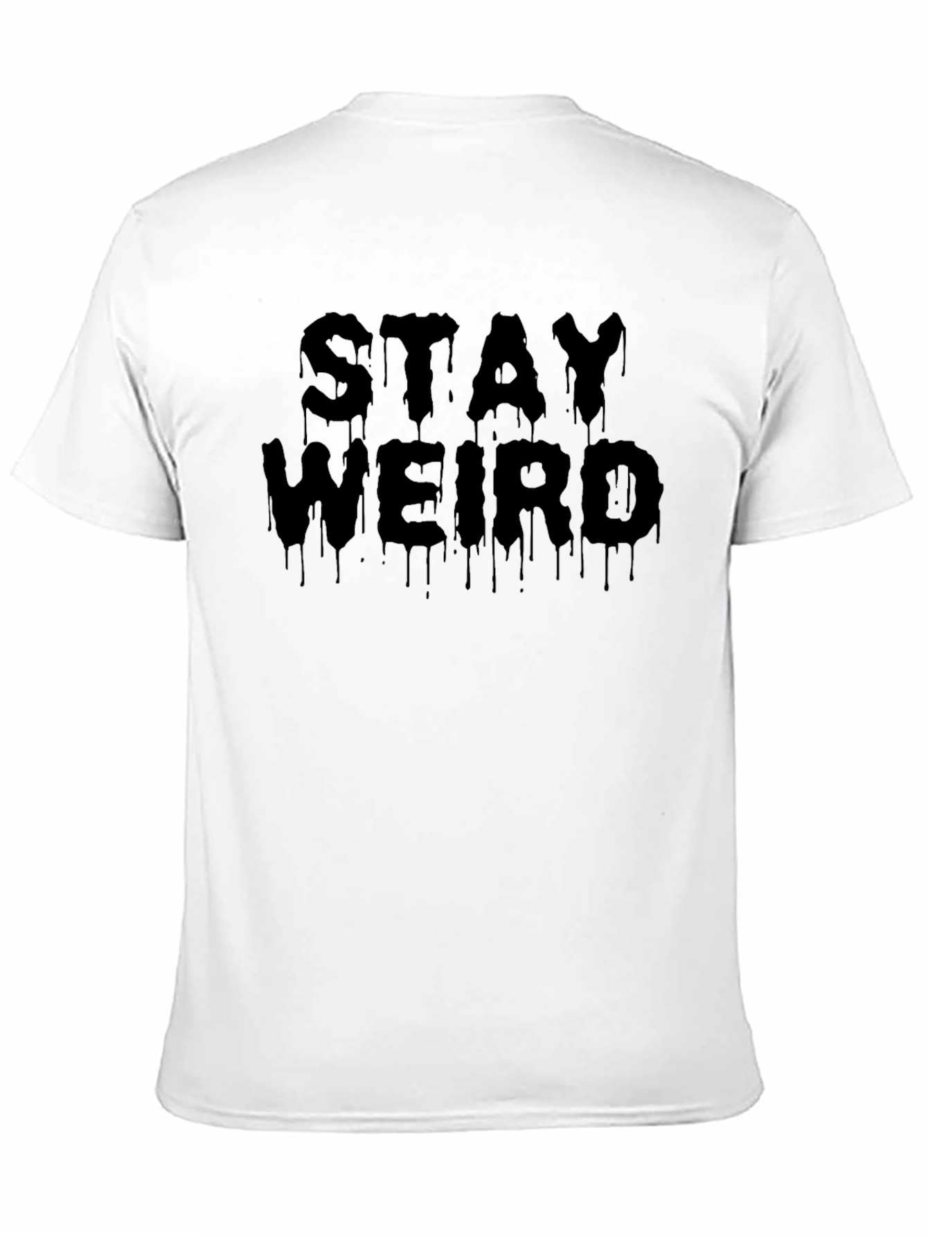 Stay Weird Black Graphic Tee
