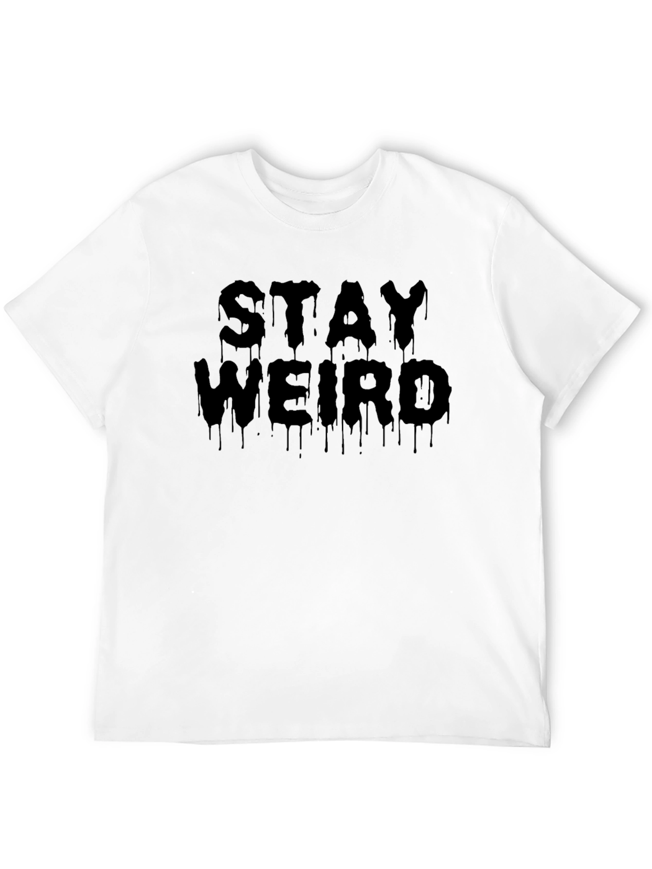 Stay Weird Black Graphic Tee