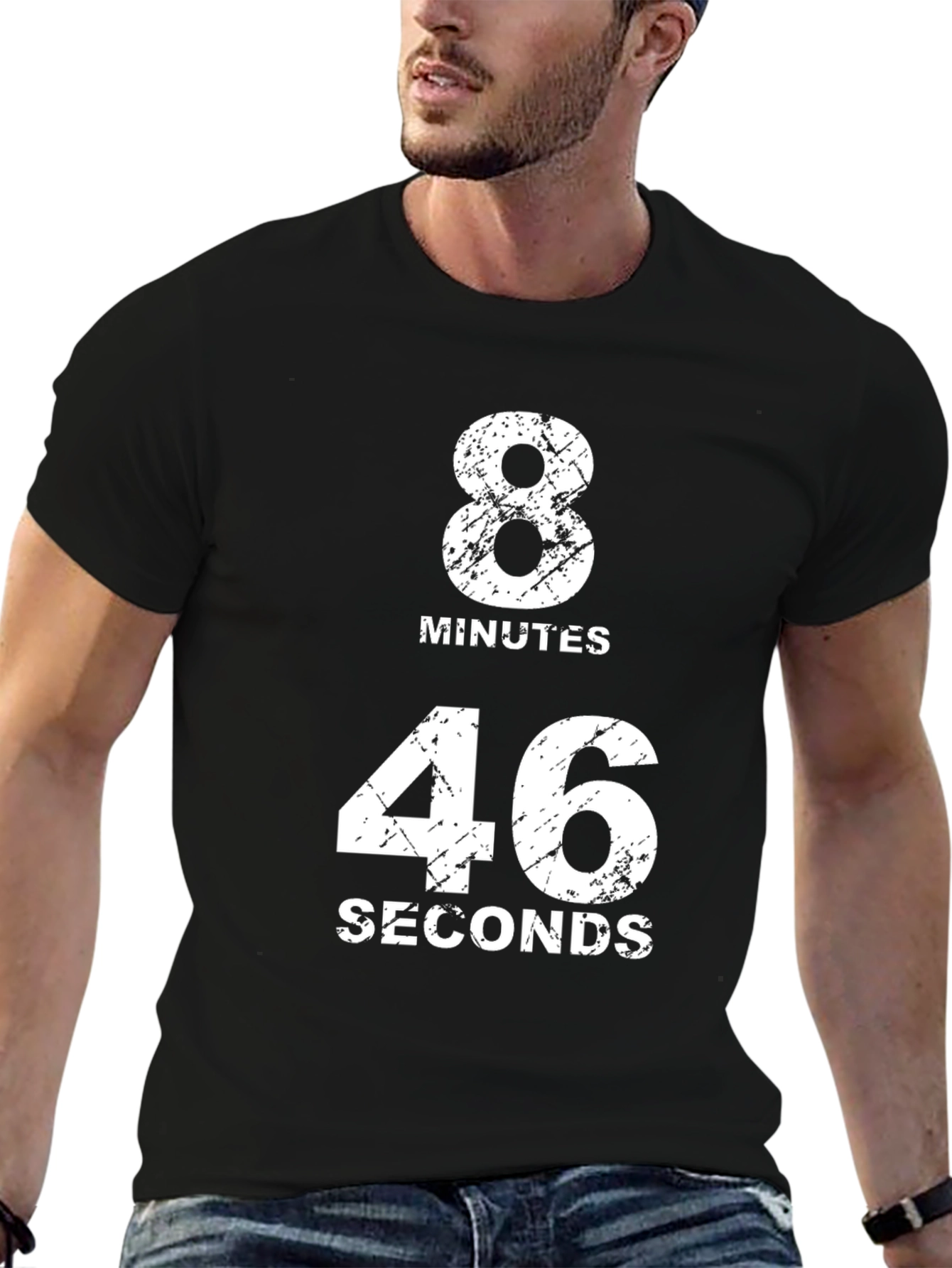 8 Minutes 46 Seconds Black T-Shirt
