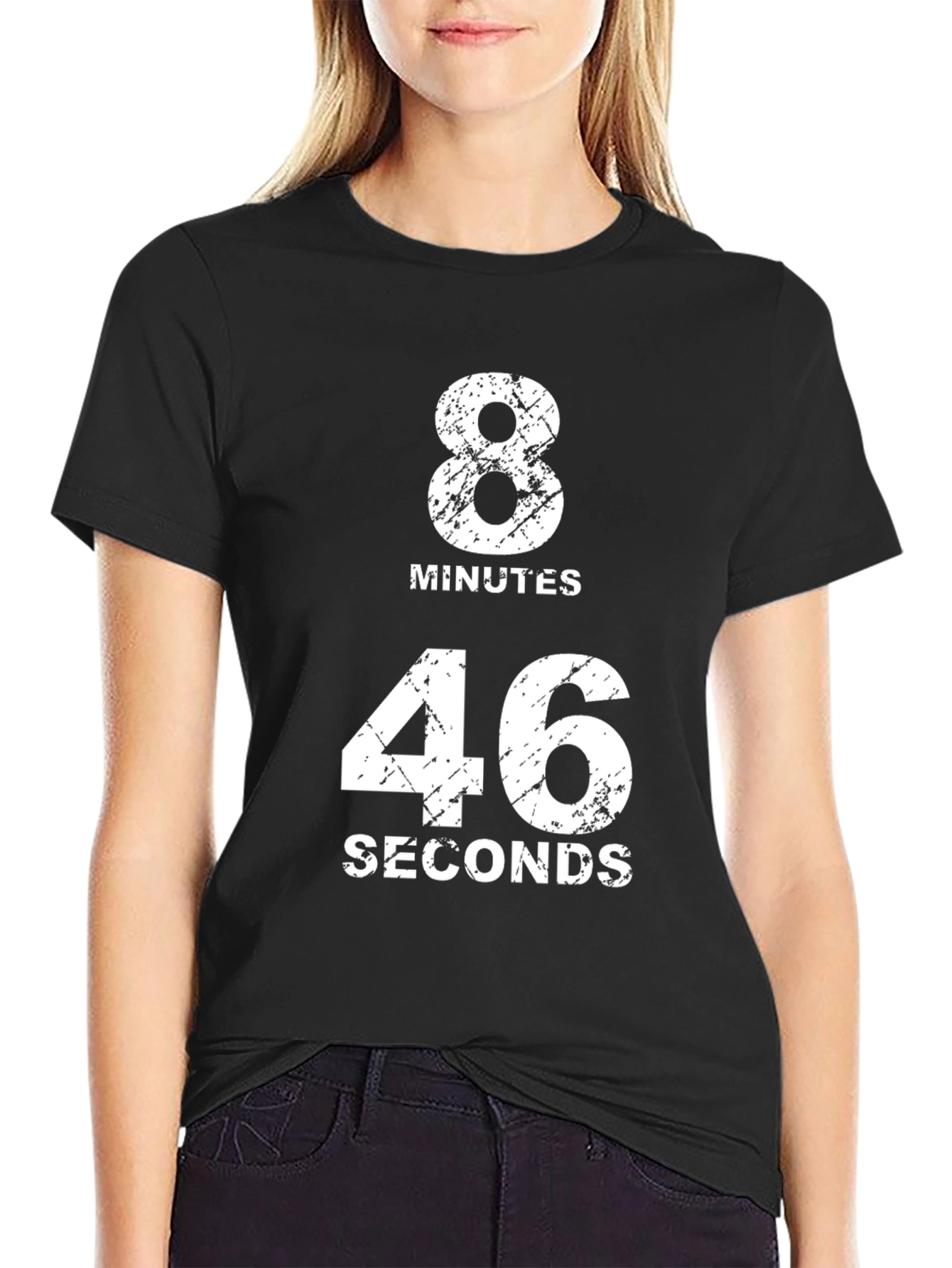 8 Minutes 46 Seconds Black T-Shirt