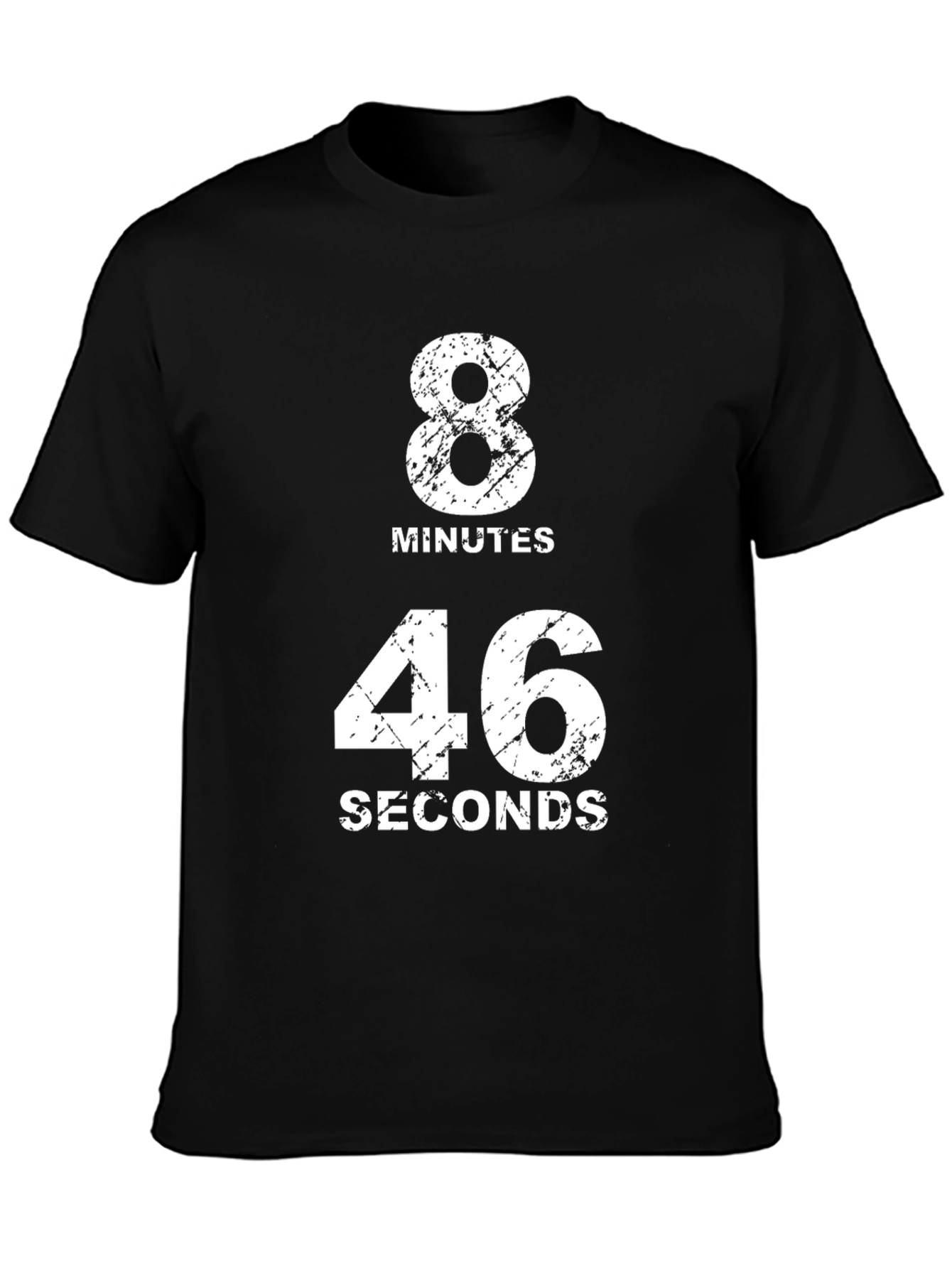 8 Minutes 46 Seconds Black T-Shirt