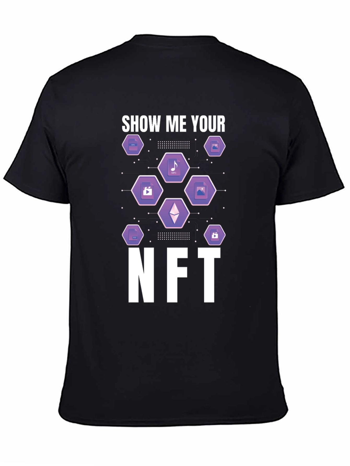 Show Me Your NFT Black T-Shirt