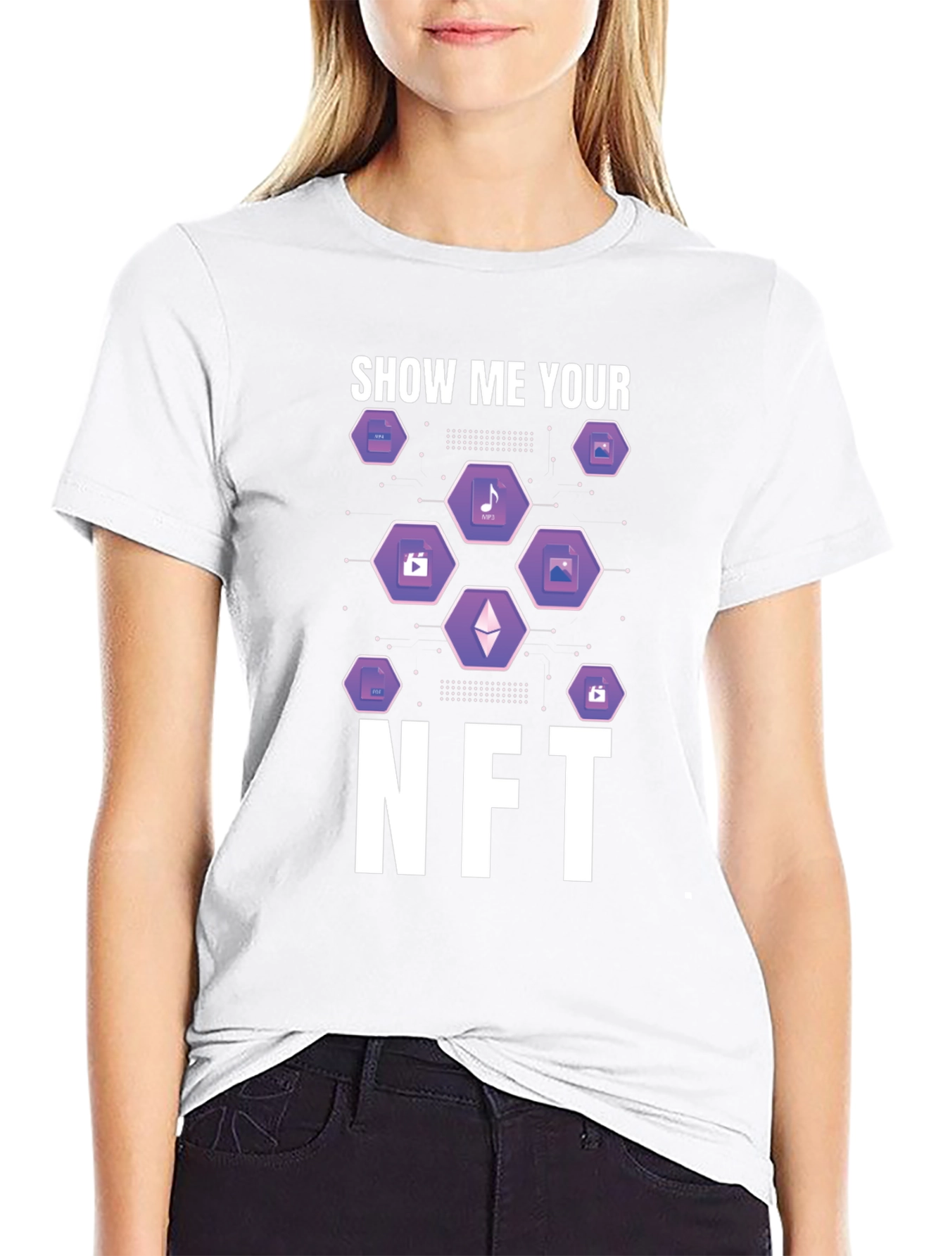 Show Me Your NFT Black T-Shirt