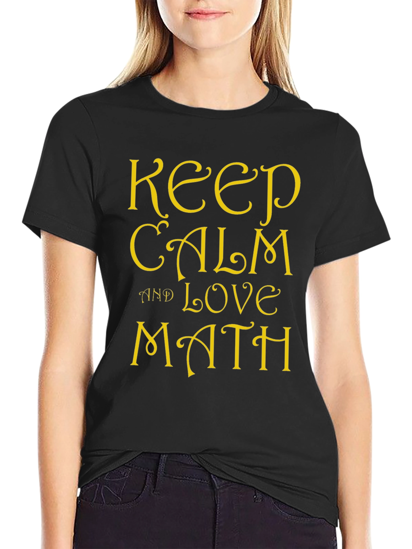 Keep Calm Love Math Graphic Tee