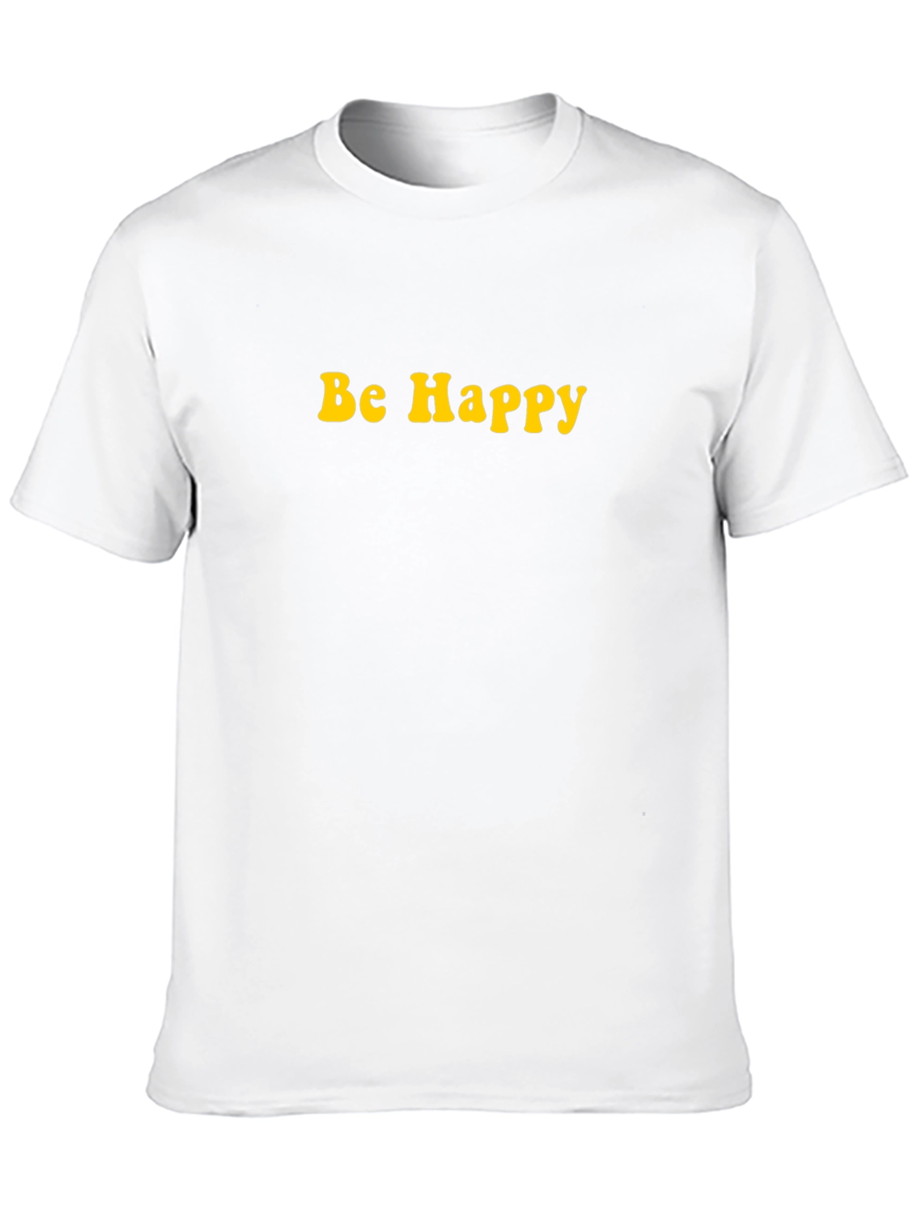 Be Happy Graphic Tee - Black