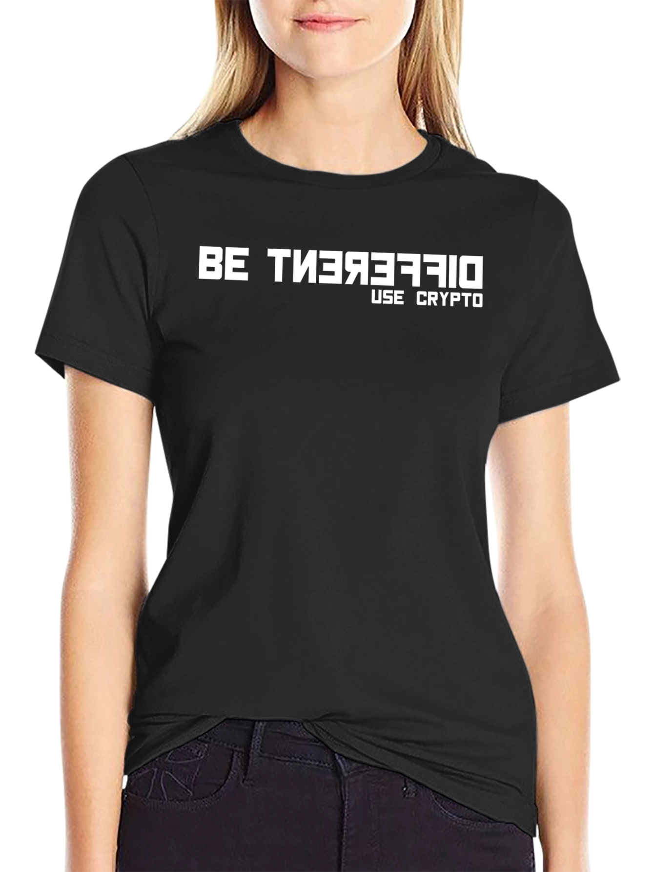 Be Different Crypto T-Shirt - Black
