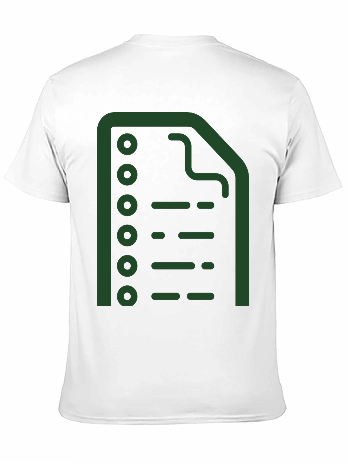 Abstract Green File Icon Black T-Shirt
