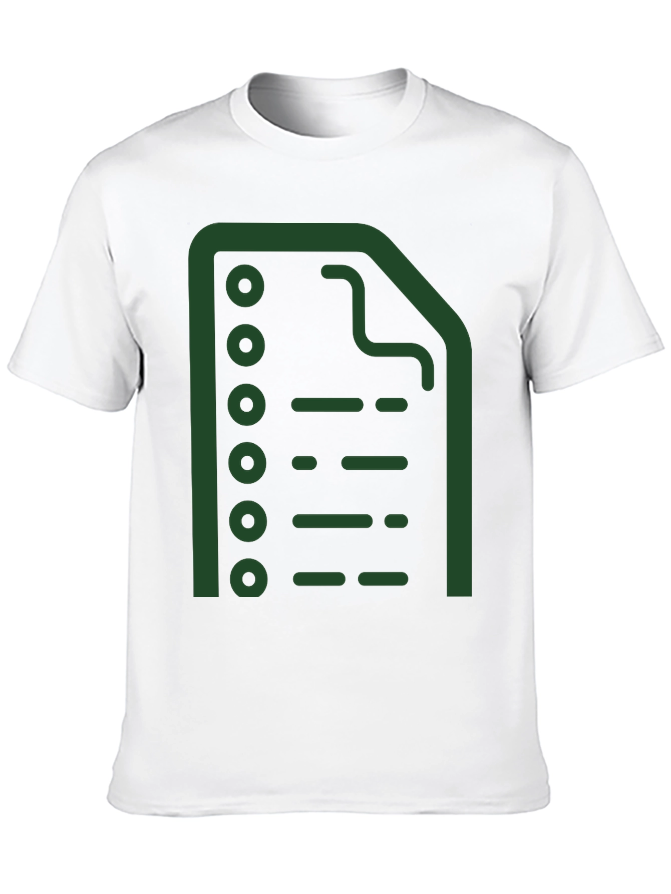 Abstract Green File Icon Black T-Shirt