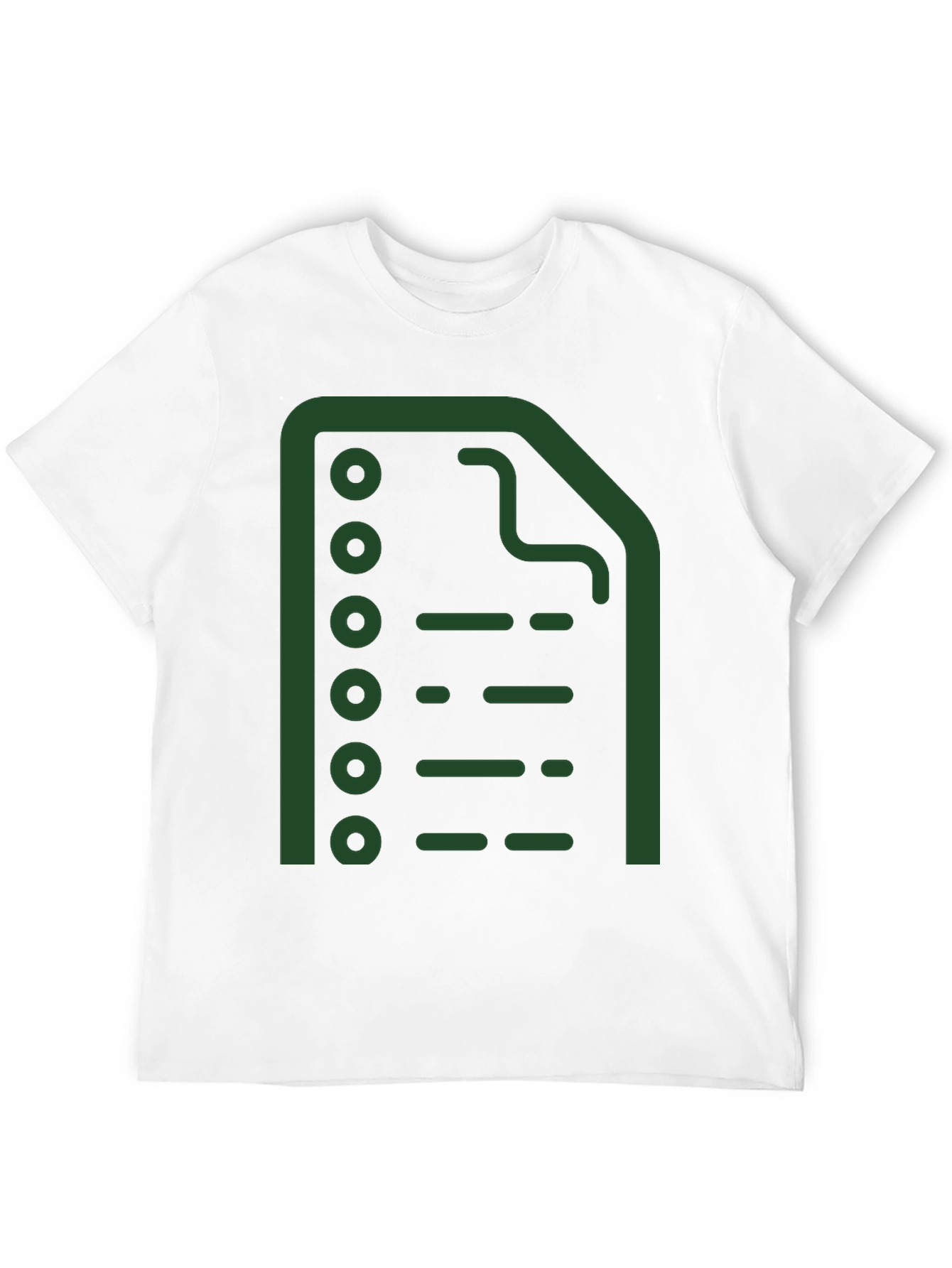 Abstract Green File Icon Black T-Shirt