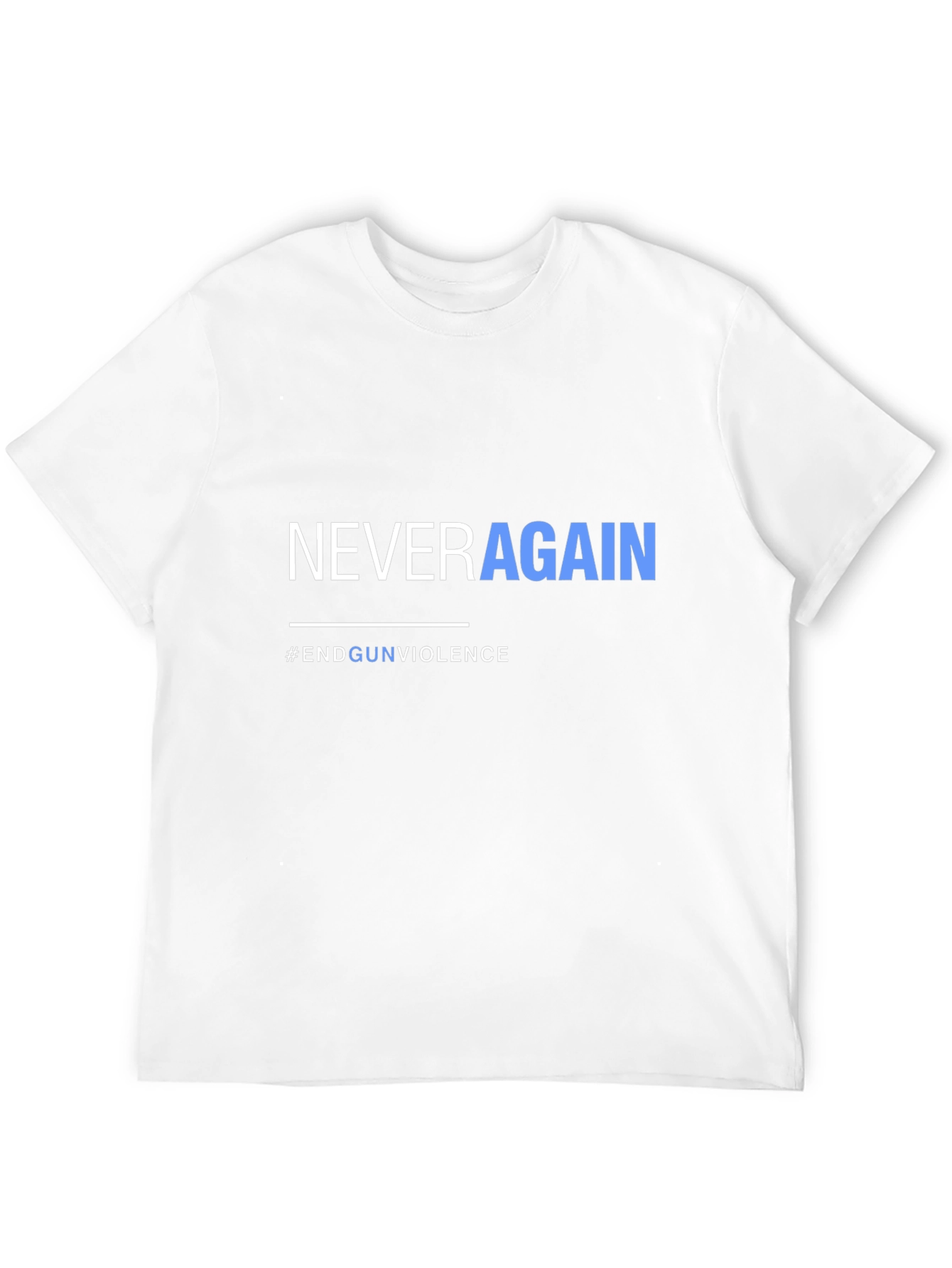 Never Again Graphic Tee - End Gun Violence T-Shirt