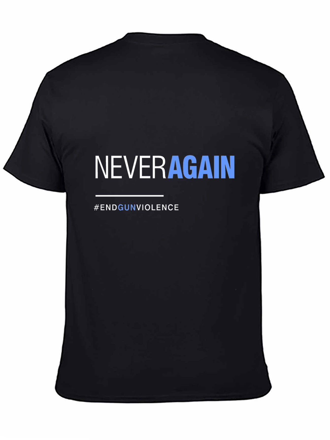Never Again Graphic Tee - End Gun Violence T-Shirt