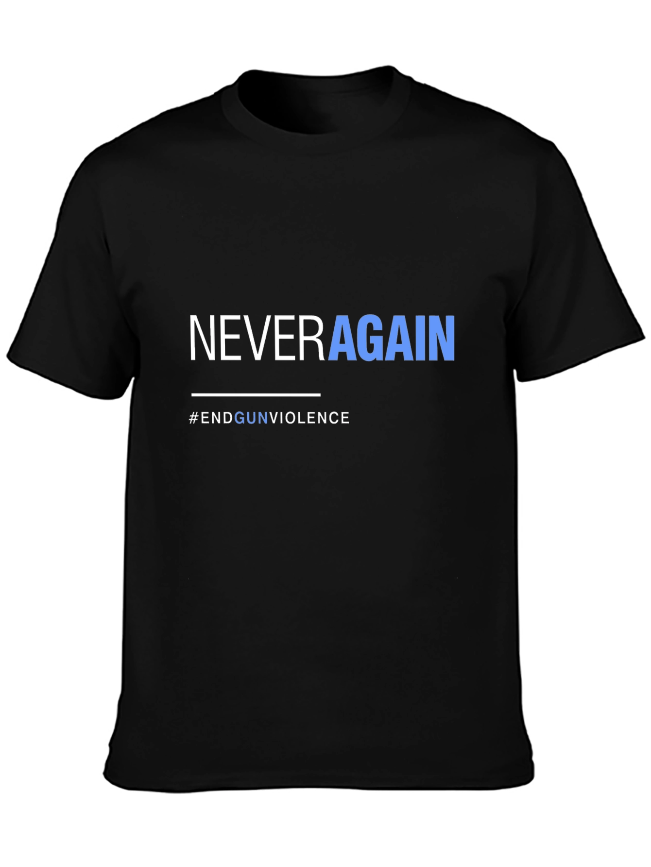 Never Again Graphic Tee - End Gun Violence T-Shirt