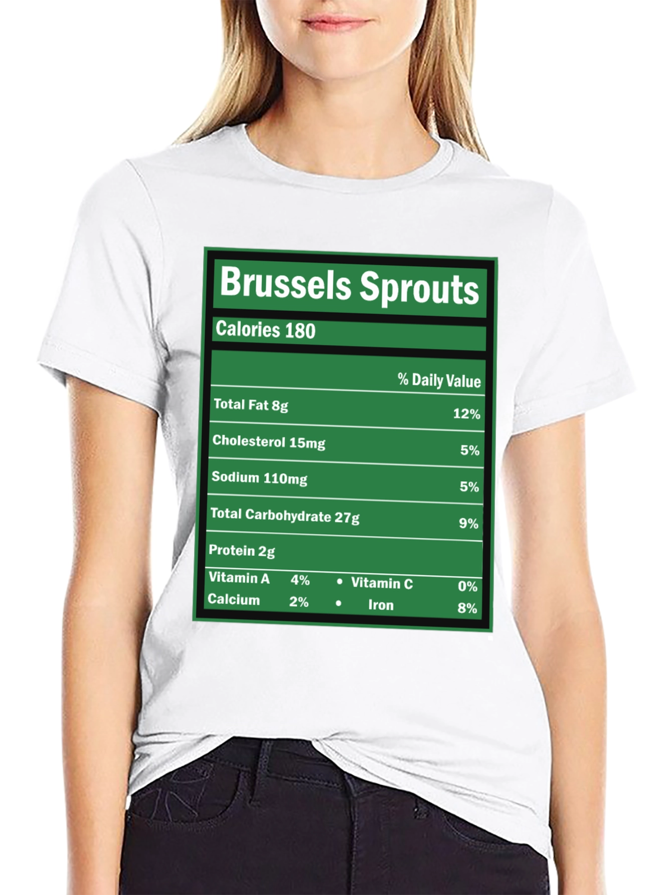 Brussels Sprouts Nutrition Facts Novelty T-Shirt