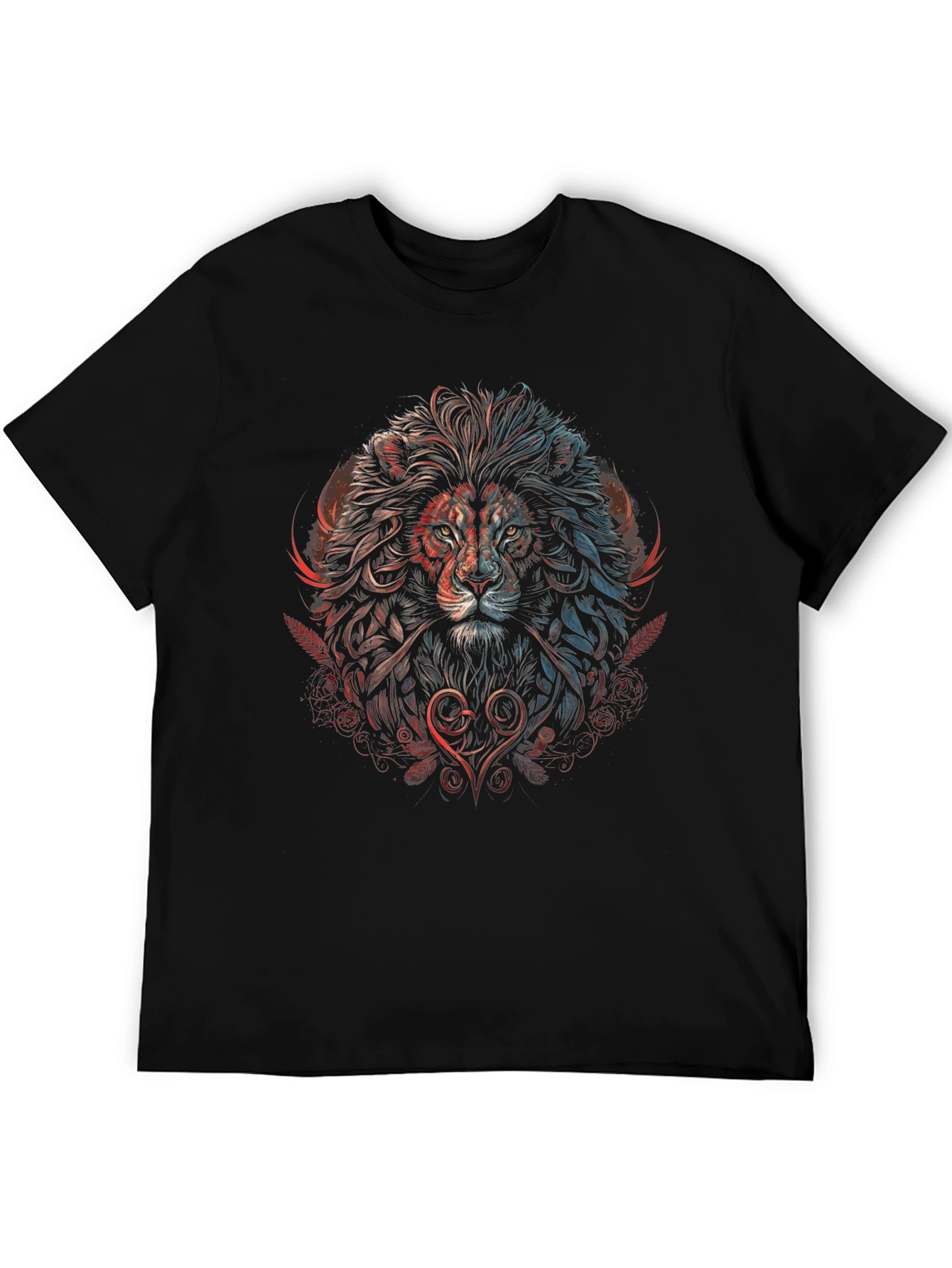 Lion Heart Graphic Tee - Artistic Design
