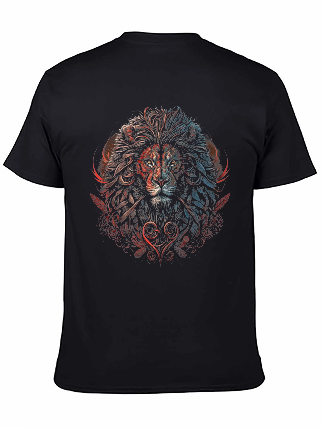 Lion Heart Graphic Tee - Artistic Design
