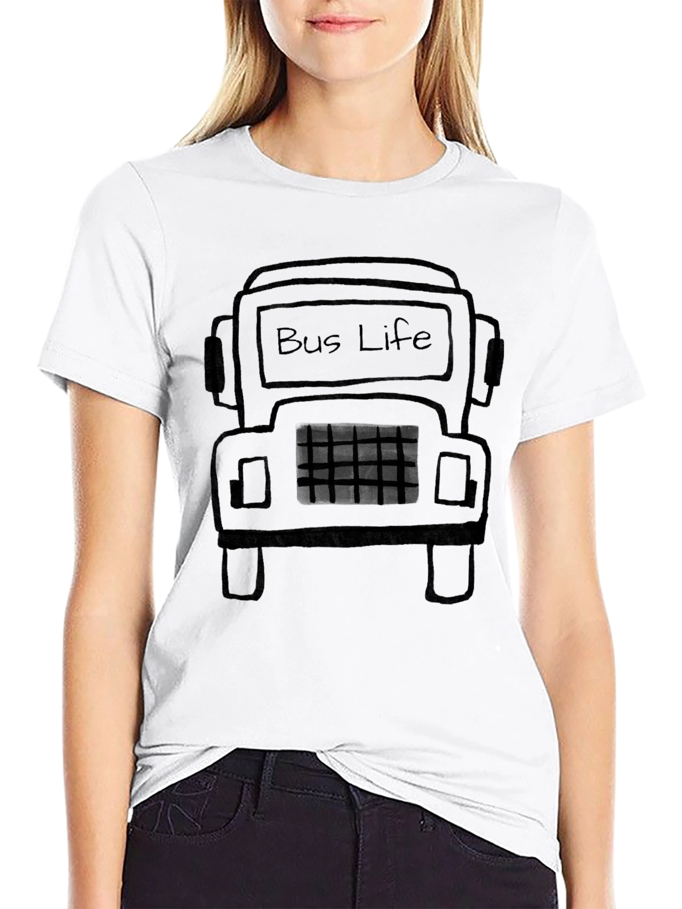 Bus Life Graphic Tee - Black