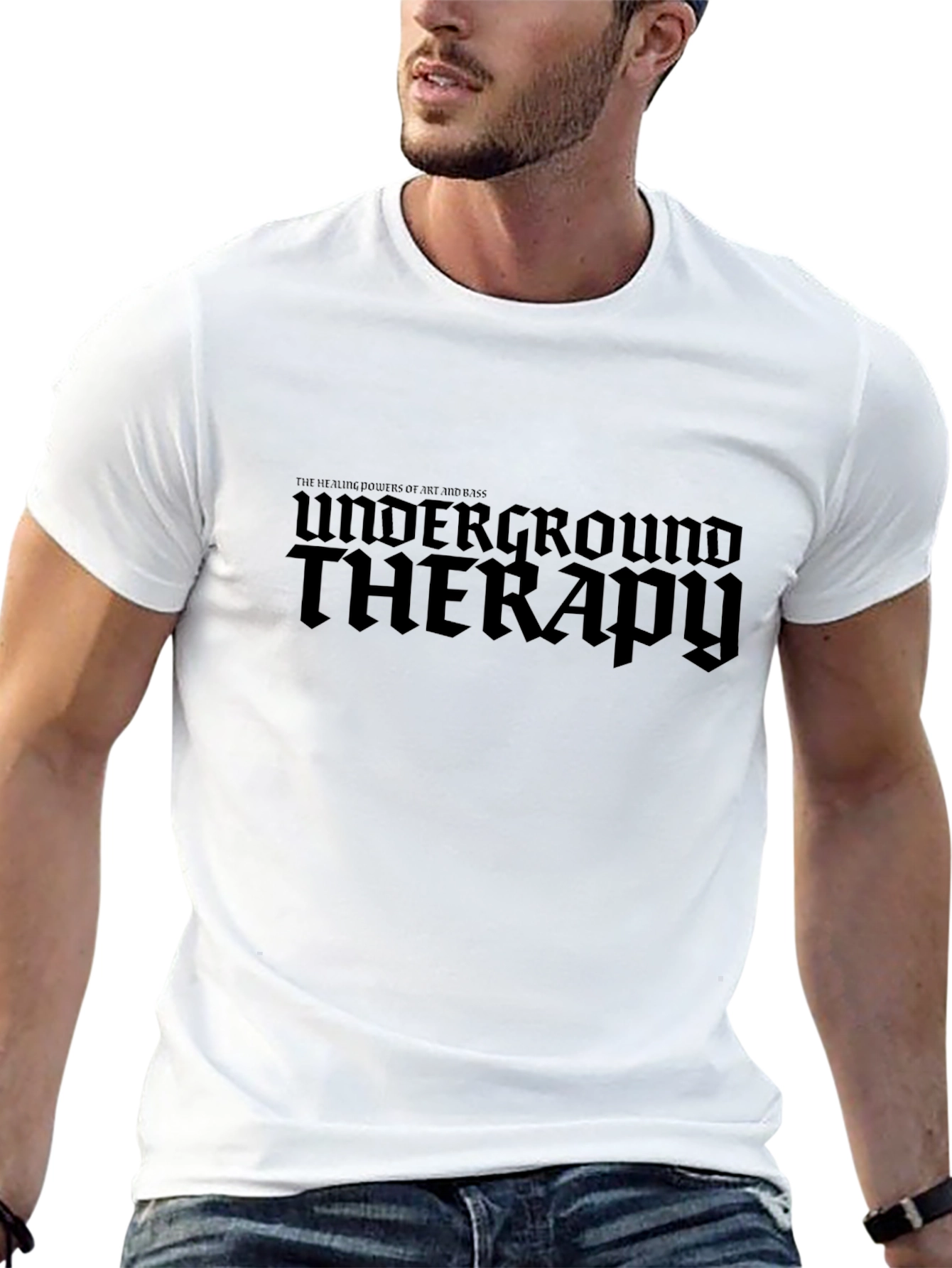 Underground Therapy Graphic Black T-Shirt