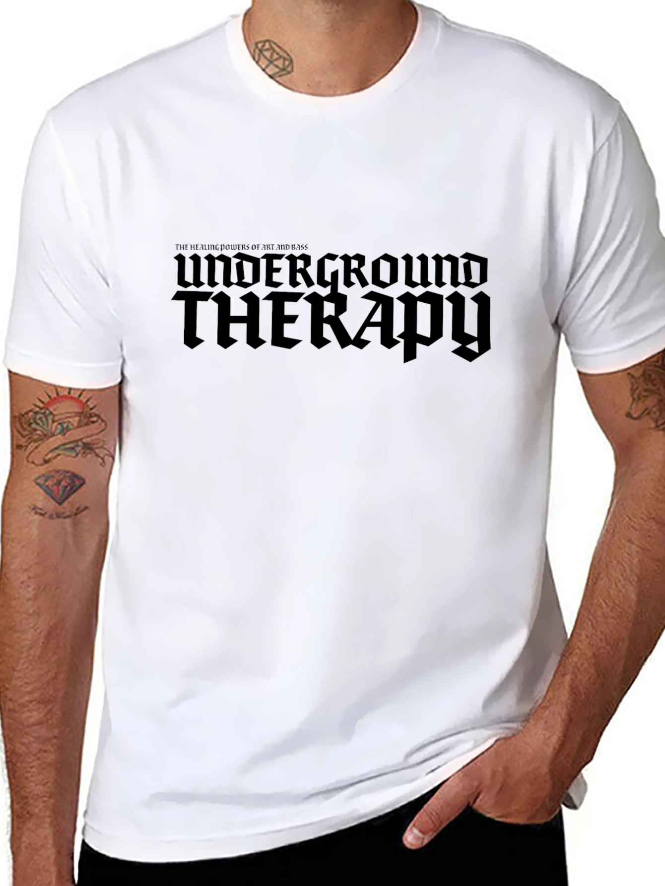 Underground Therapy Graphic Black T-Shirt