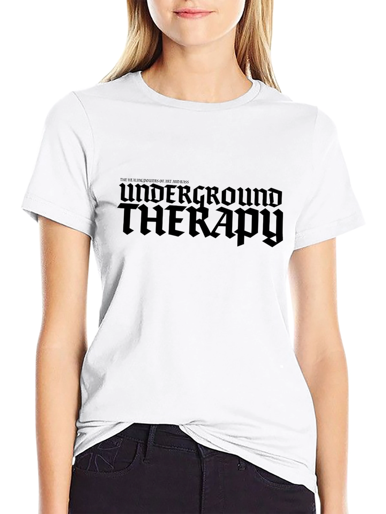 Underground Therapy Graphic Black T-Shirt