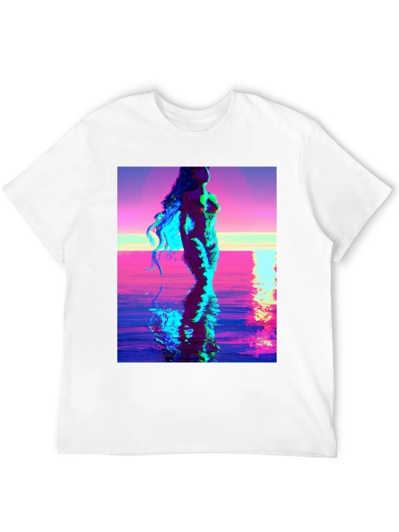 Venus Rising Graphic Tee - Black Cotton T-Shirt