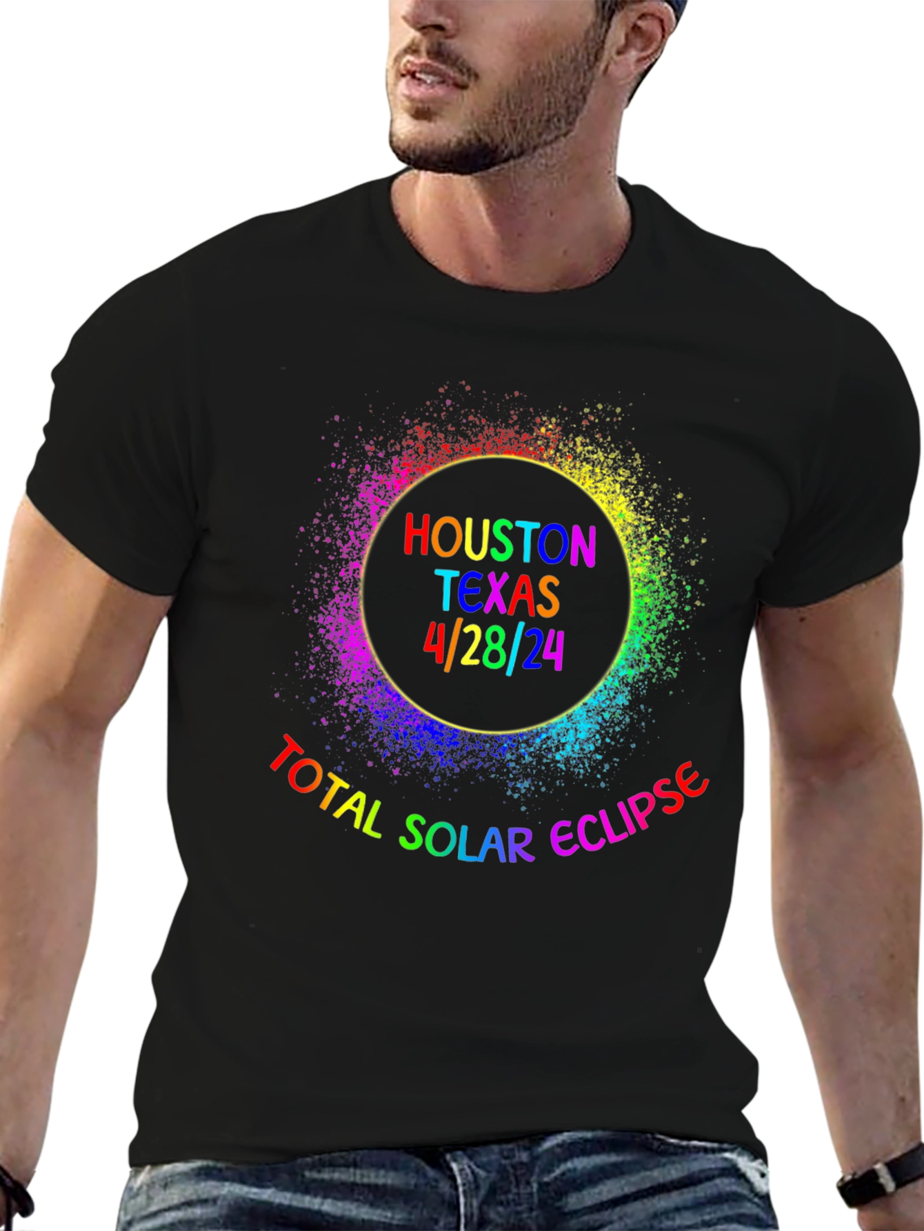 Total Solar Eclipse Houston Texas April 8 2024 T-Shirt
