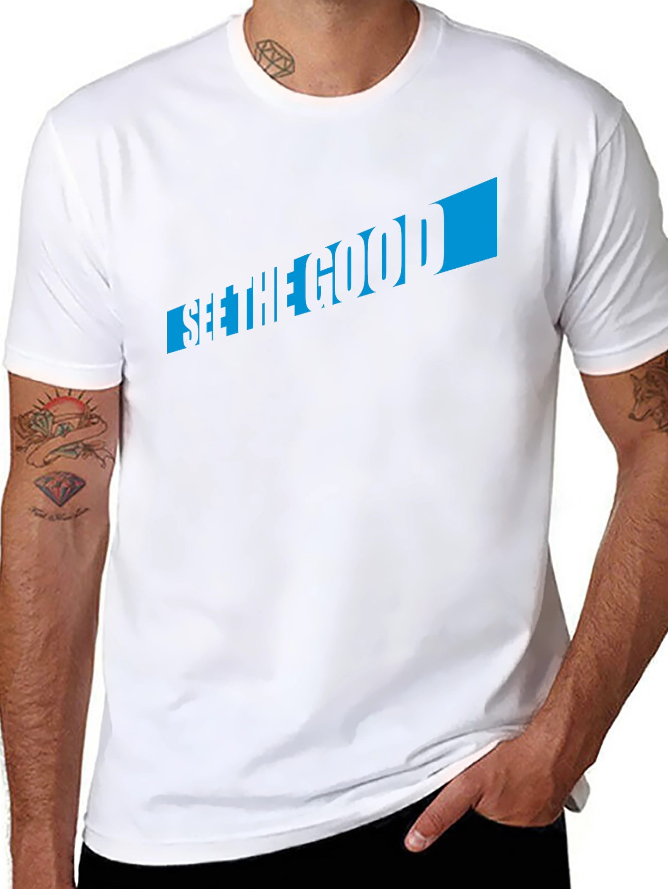 See the Good Graphic Tee - Mens Black T-Shirt