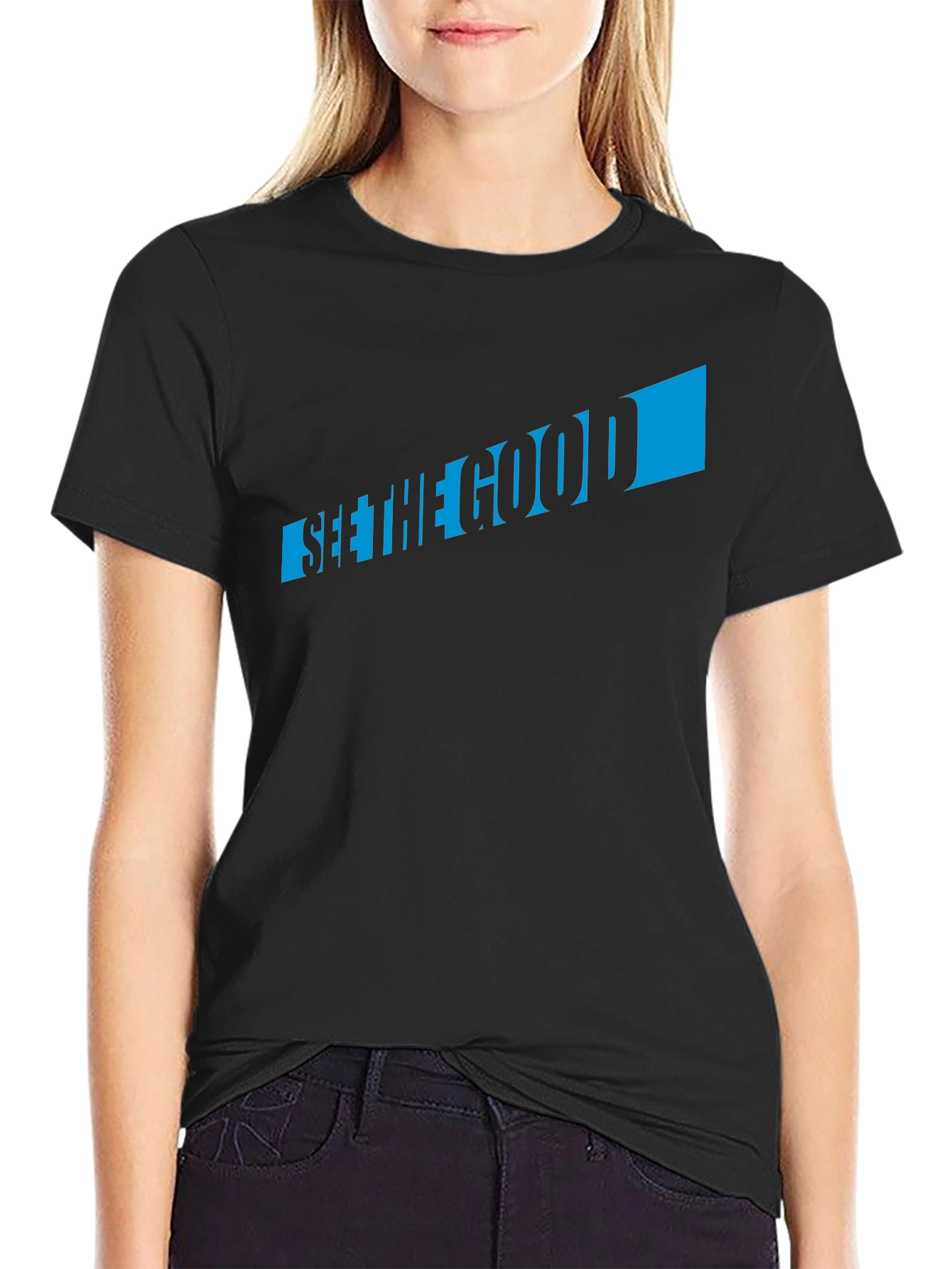 See the Good Graphic Tee - Mens Black T-Shirt