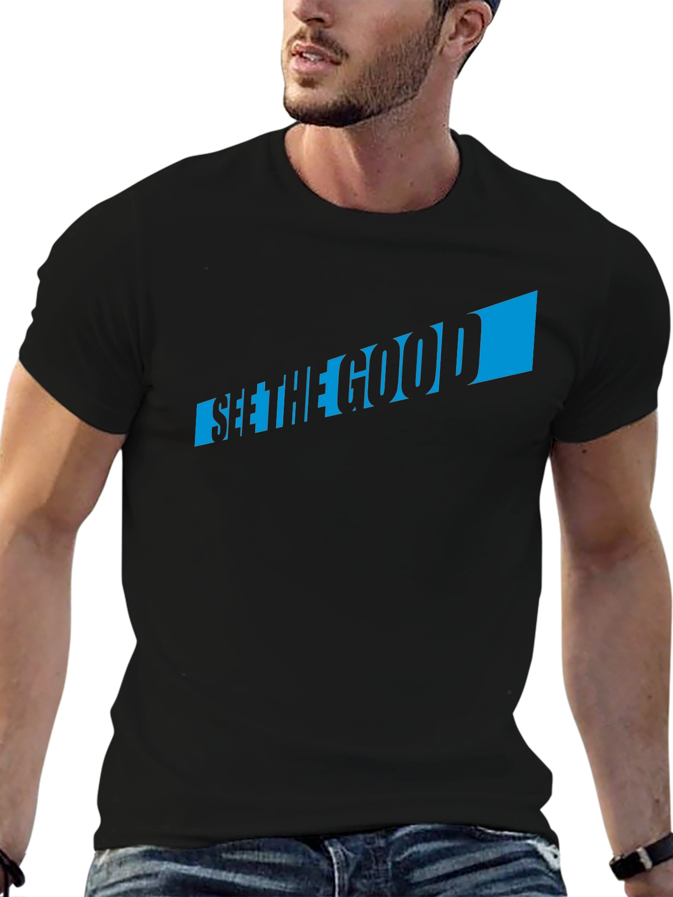 See the Good Graphic Tee - Mens Black T-Shirt