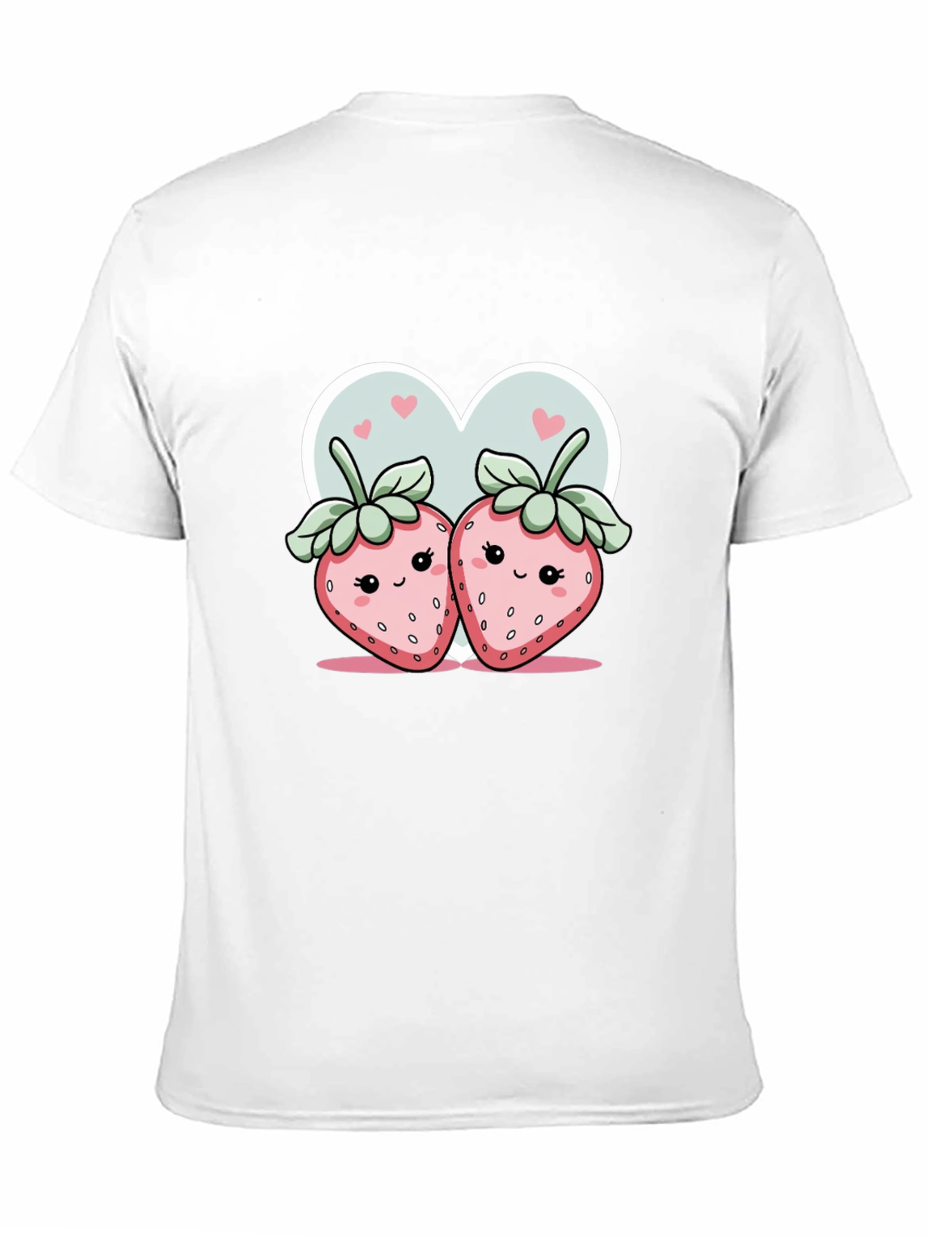 Cute Strawberry Couple Graphic Tee