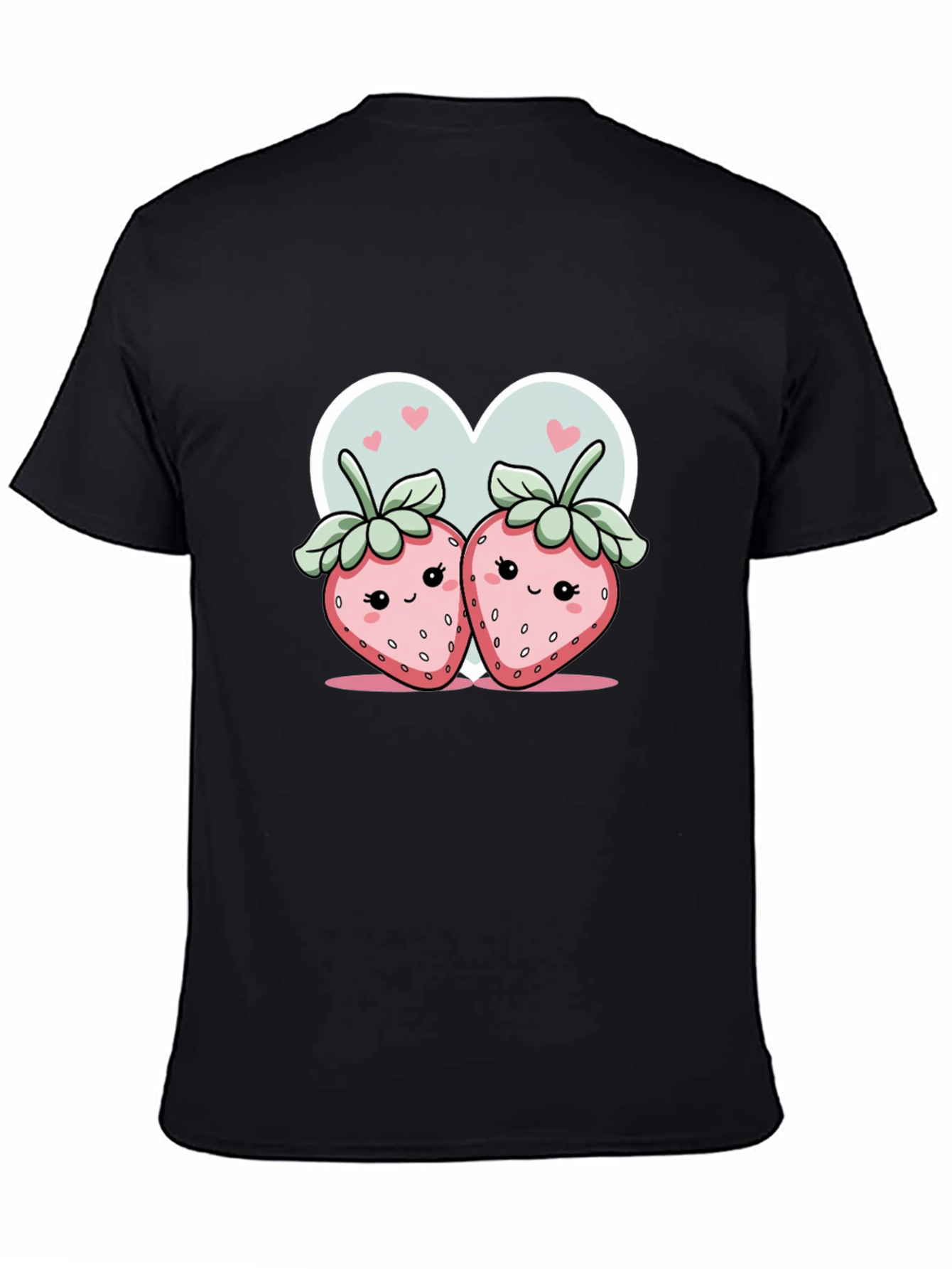Cute Strawberry Couple Graphic Tee