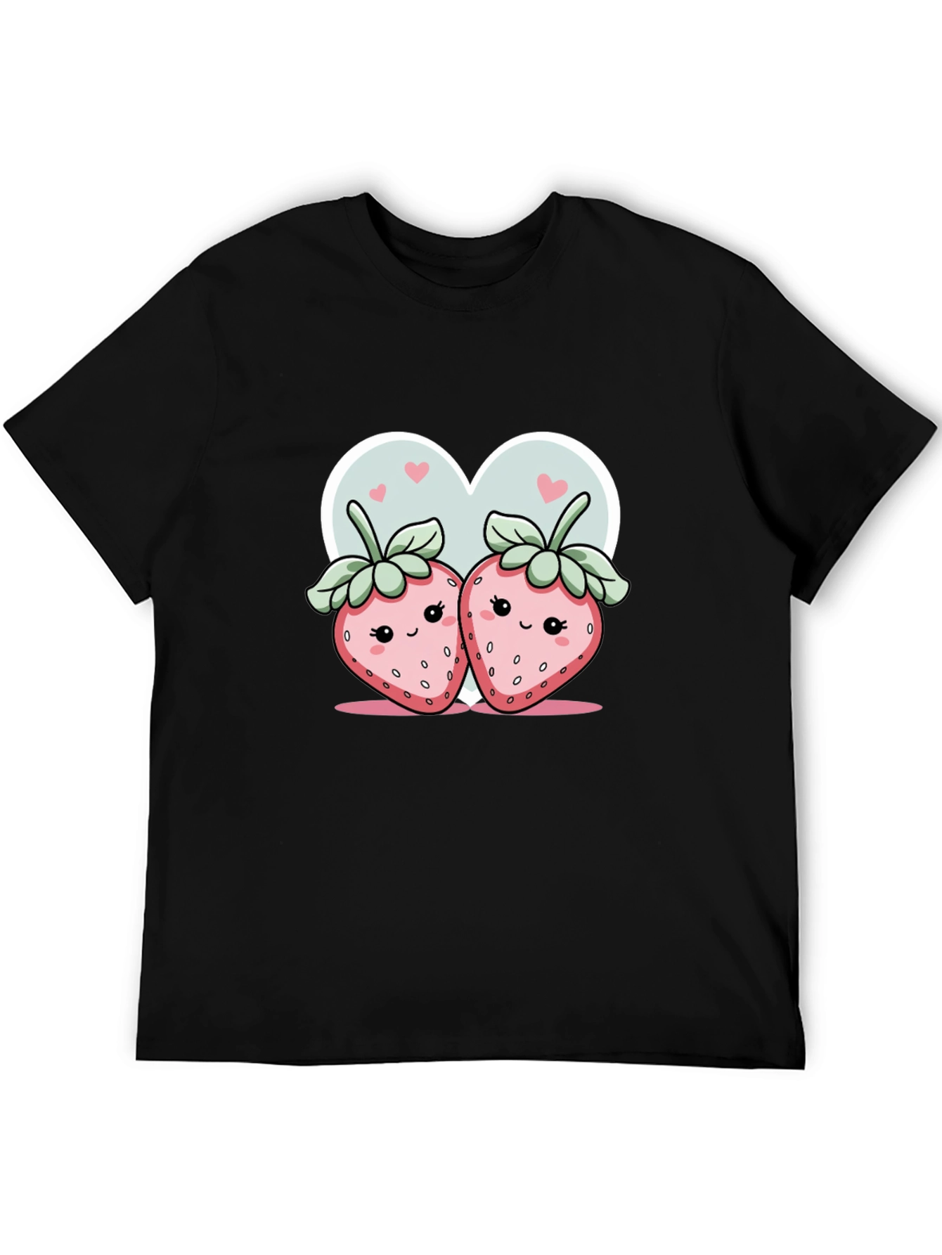 Cute Strawberry Couple Graphic Tee