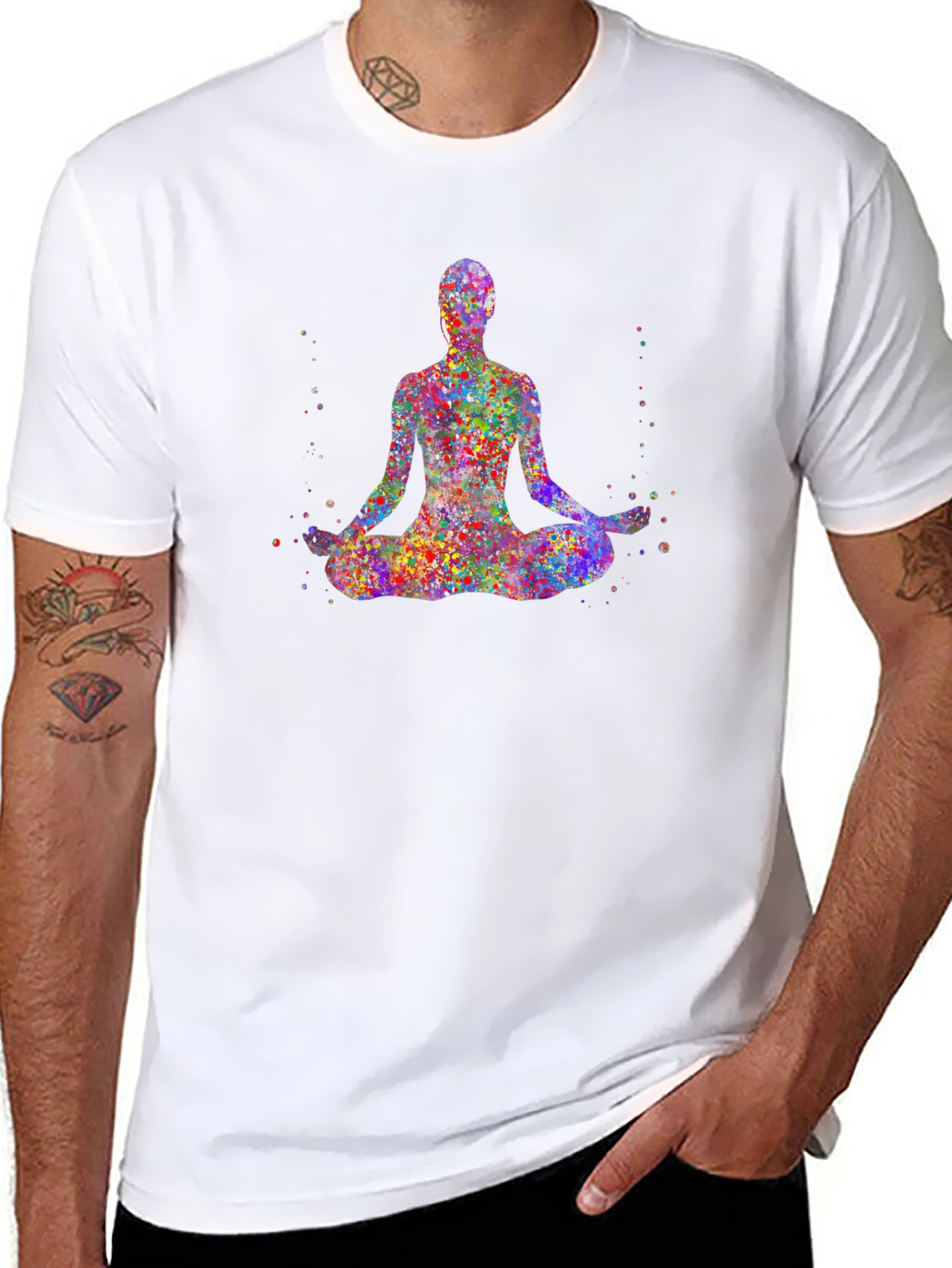 Meditate Colorful Graphic Tee