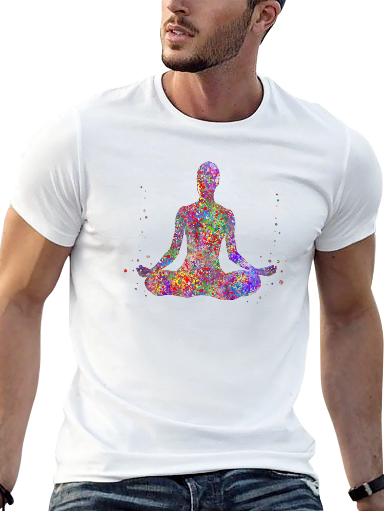 Meditate Colorful Graphic Tee