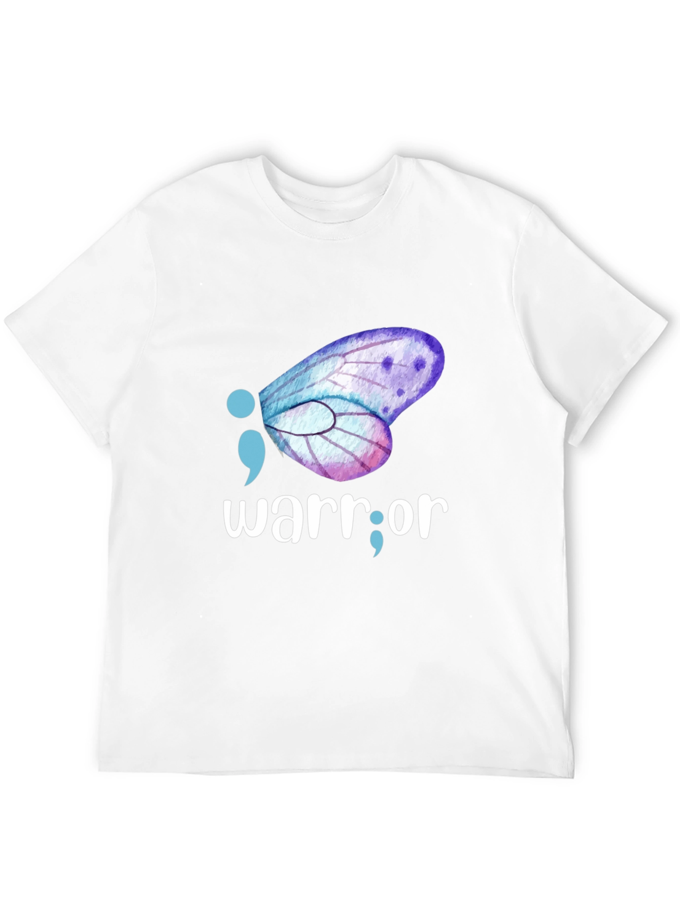Semicolon Butterfly Warrior Graphic Tee