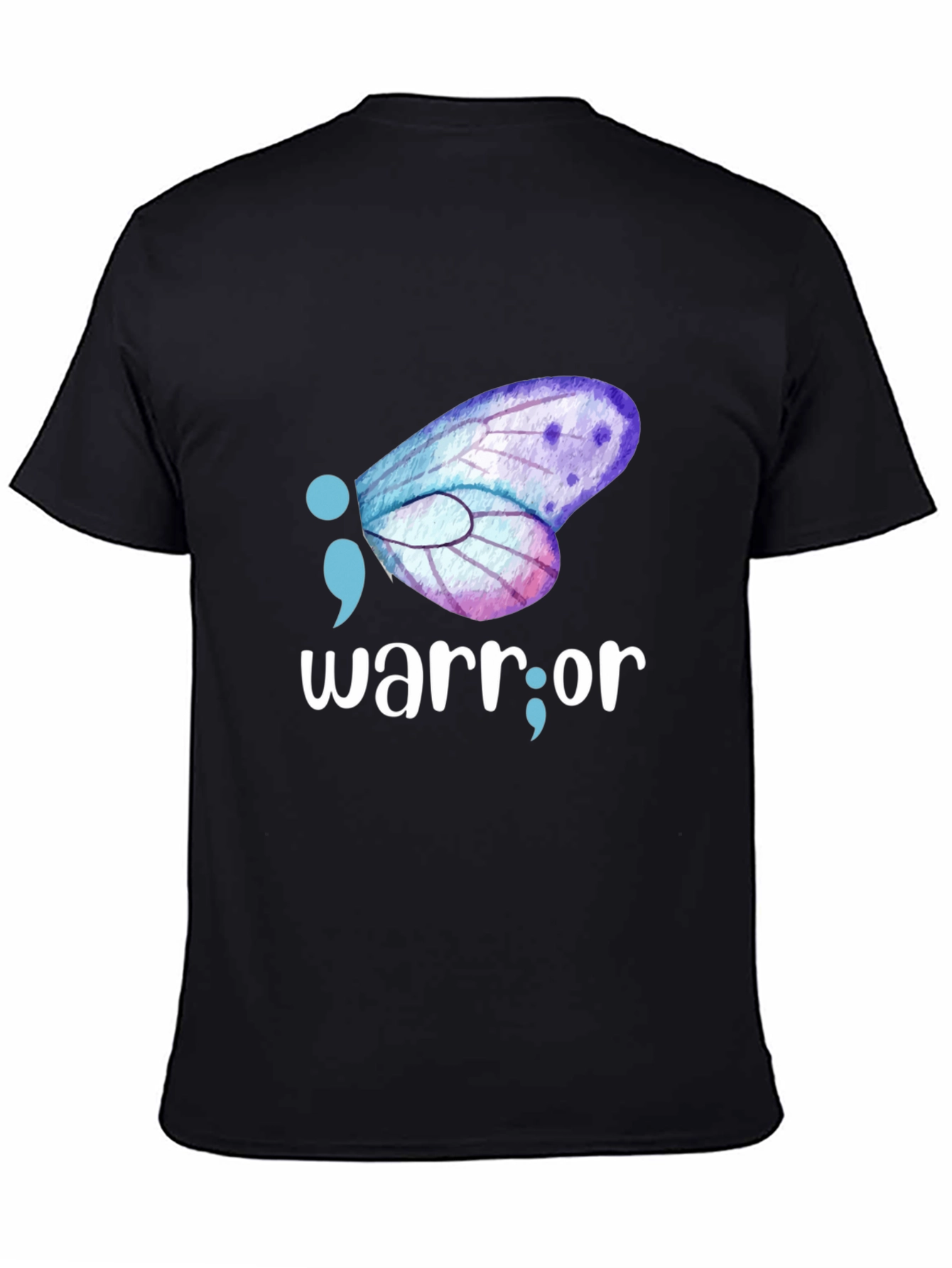 Semicolon Butterfly Warrior Graphic Tee