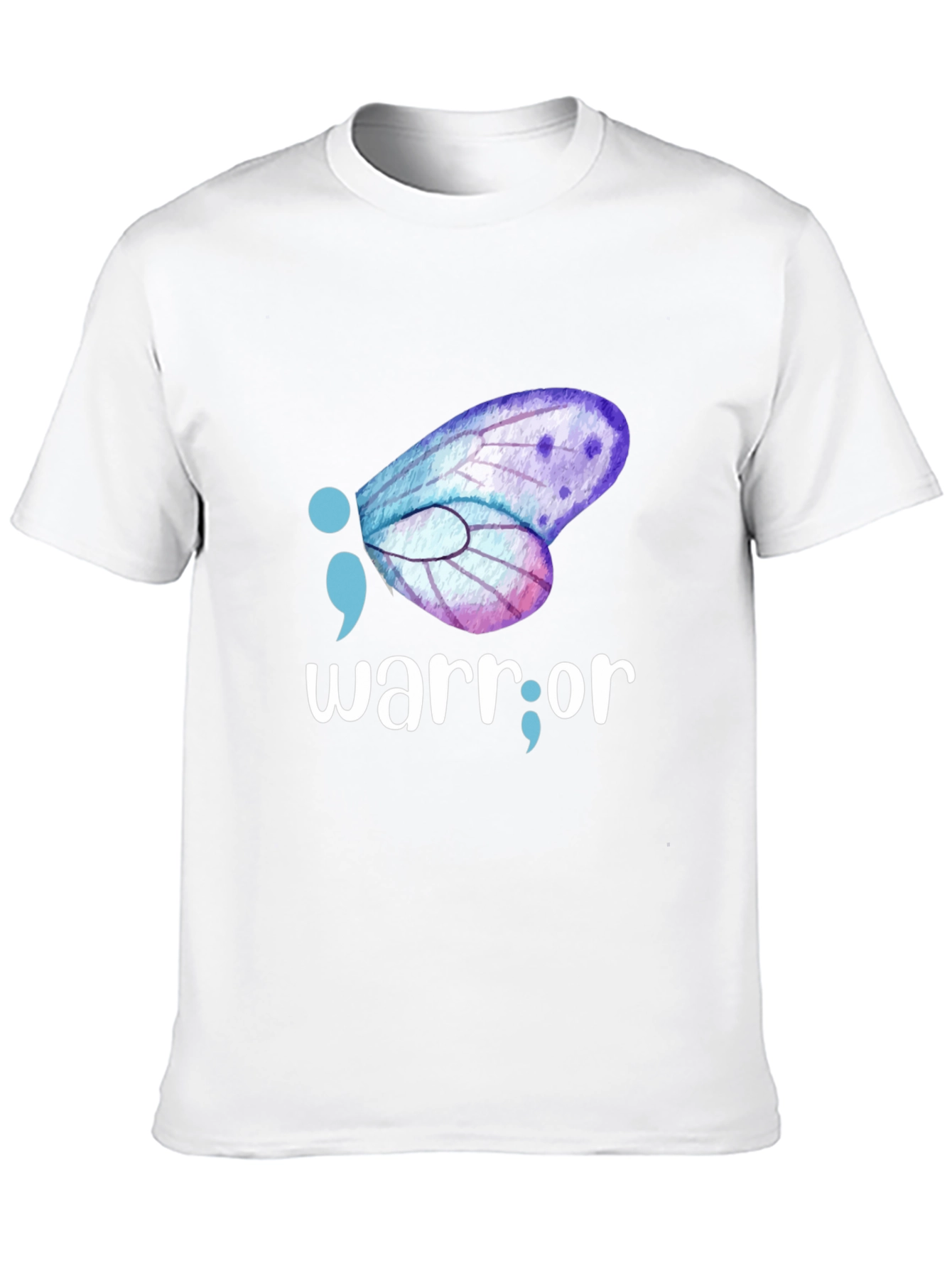 Semicolon Butterfly Warrior Graphic Tee