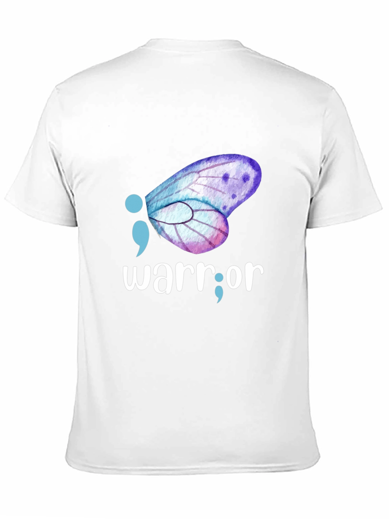 Semicolon Butterfly Warrior Graphic Tee
