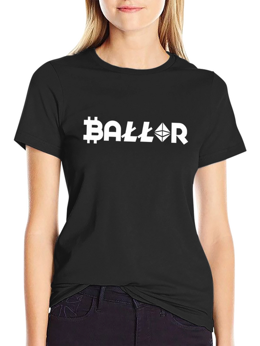 Crypto Baller Black T-Shirt - Bitcoin & Ethereum Design