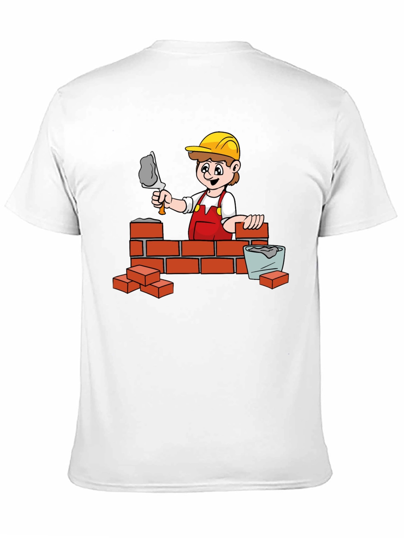 Bricklayer Cartoon Graphic Tee
