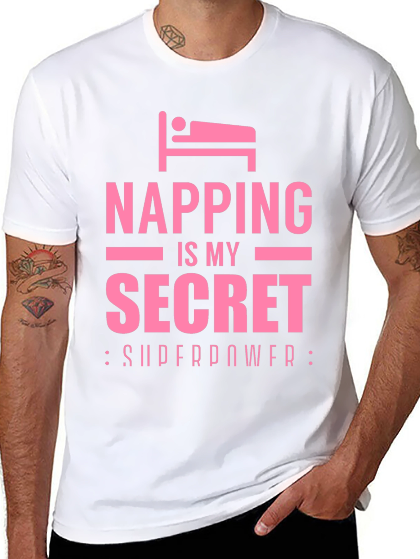 Napping is My Secret Superpower Funny T-Shirt