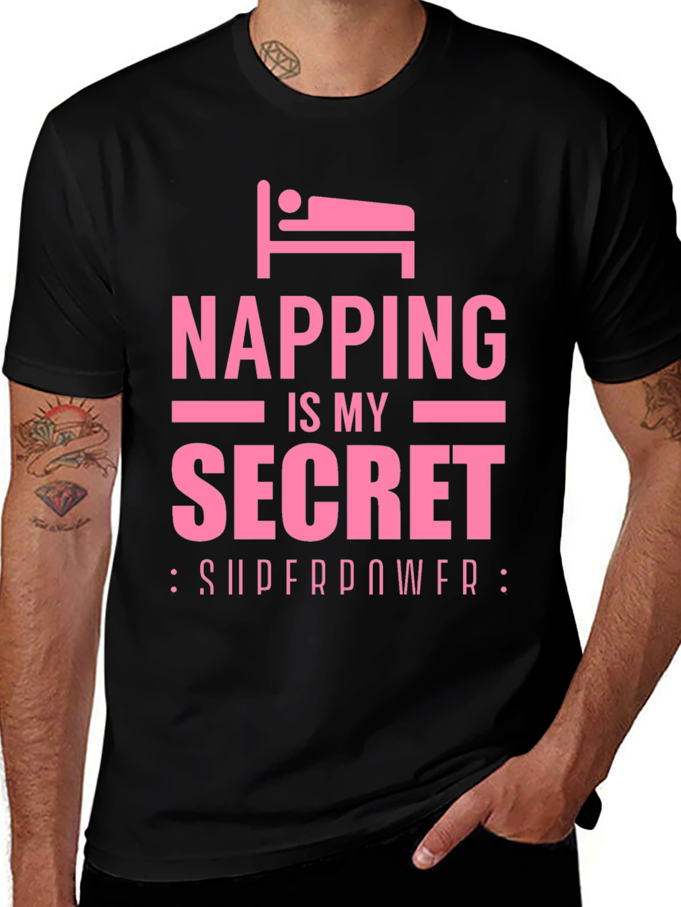 Napping is My Secret Superpower Funny T-Shirt