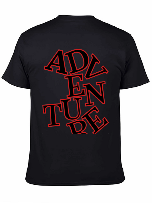Adventure Graphic Tee - Stylish Mens Black T-Shirt