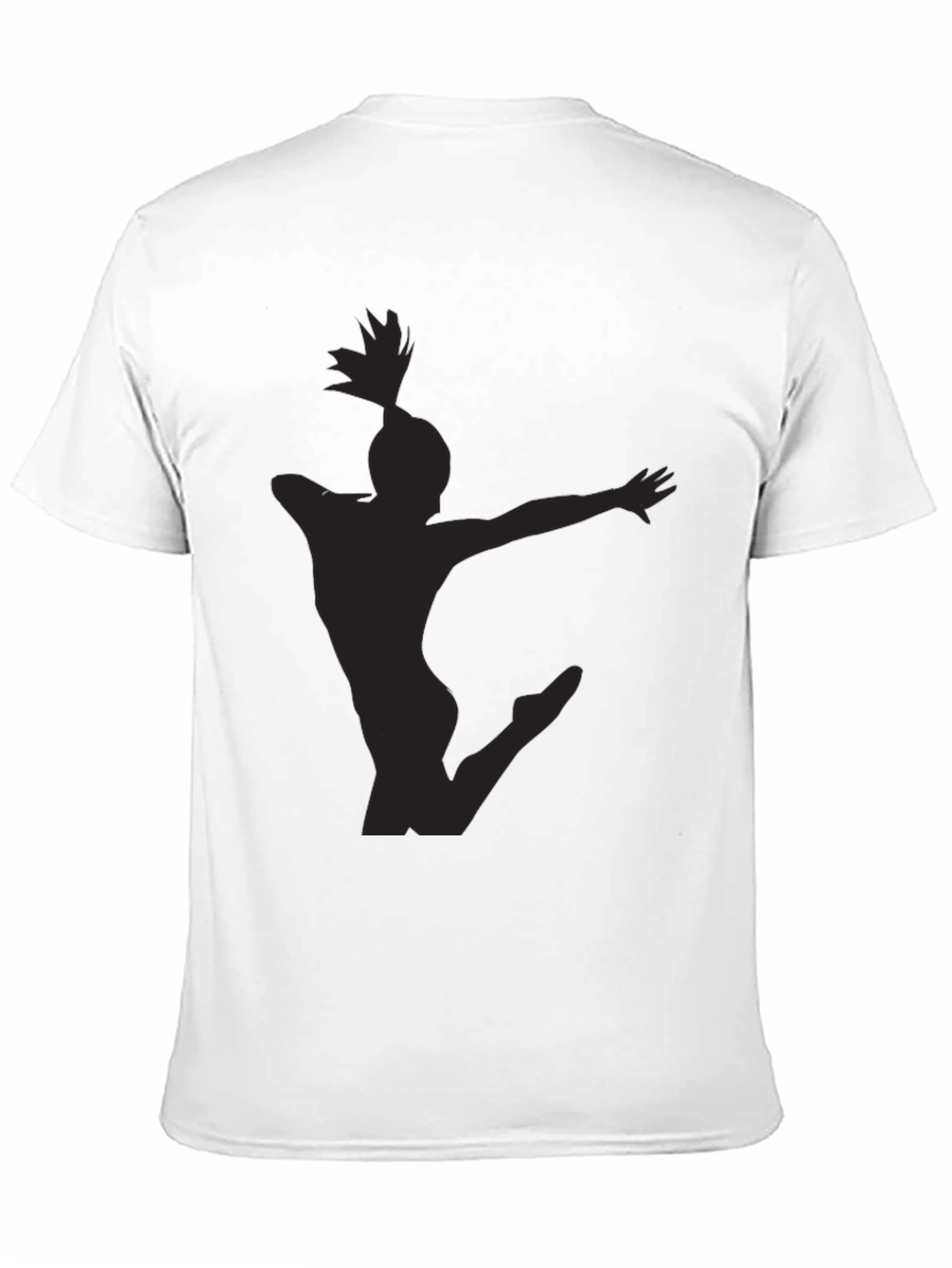 Silhouette Gymnast Black T-Shirt