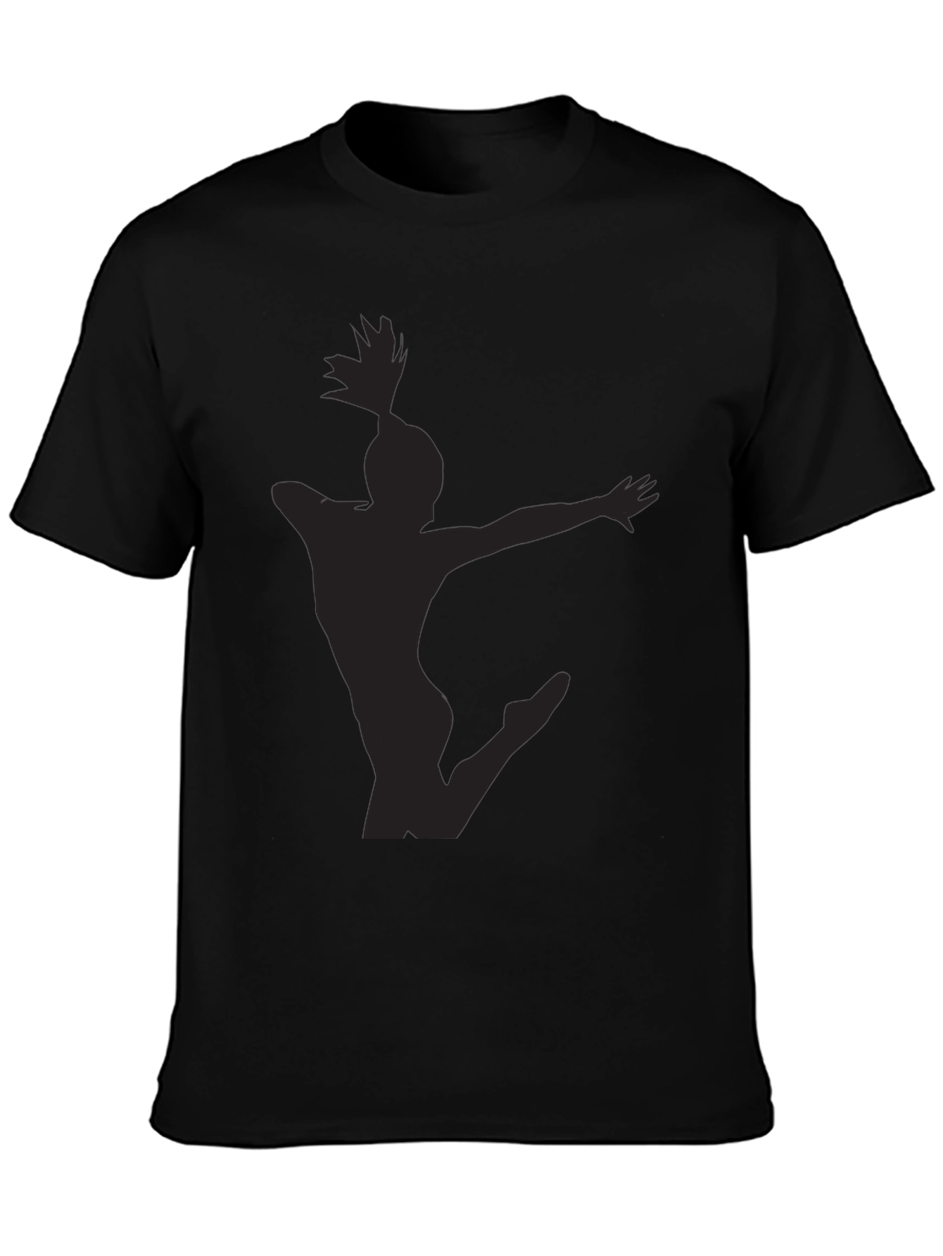 Silhouette Gymnast Black T-Shirt