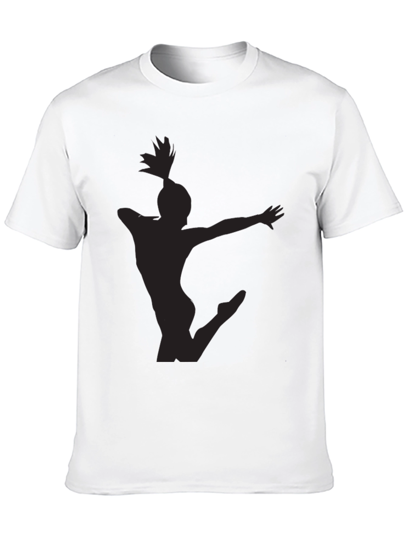 Silhouette Gymnast Black T-Shirt